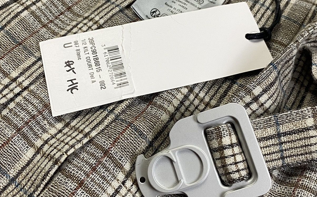 Dior Dior - FW23 Wool Kilt Logo Buckle Size US 26 / EU 42 - 11 Thumbnail