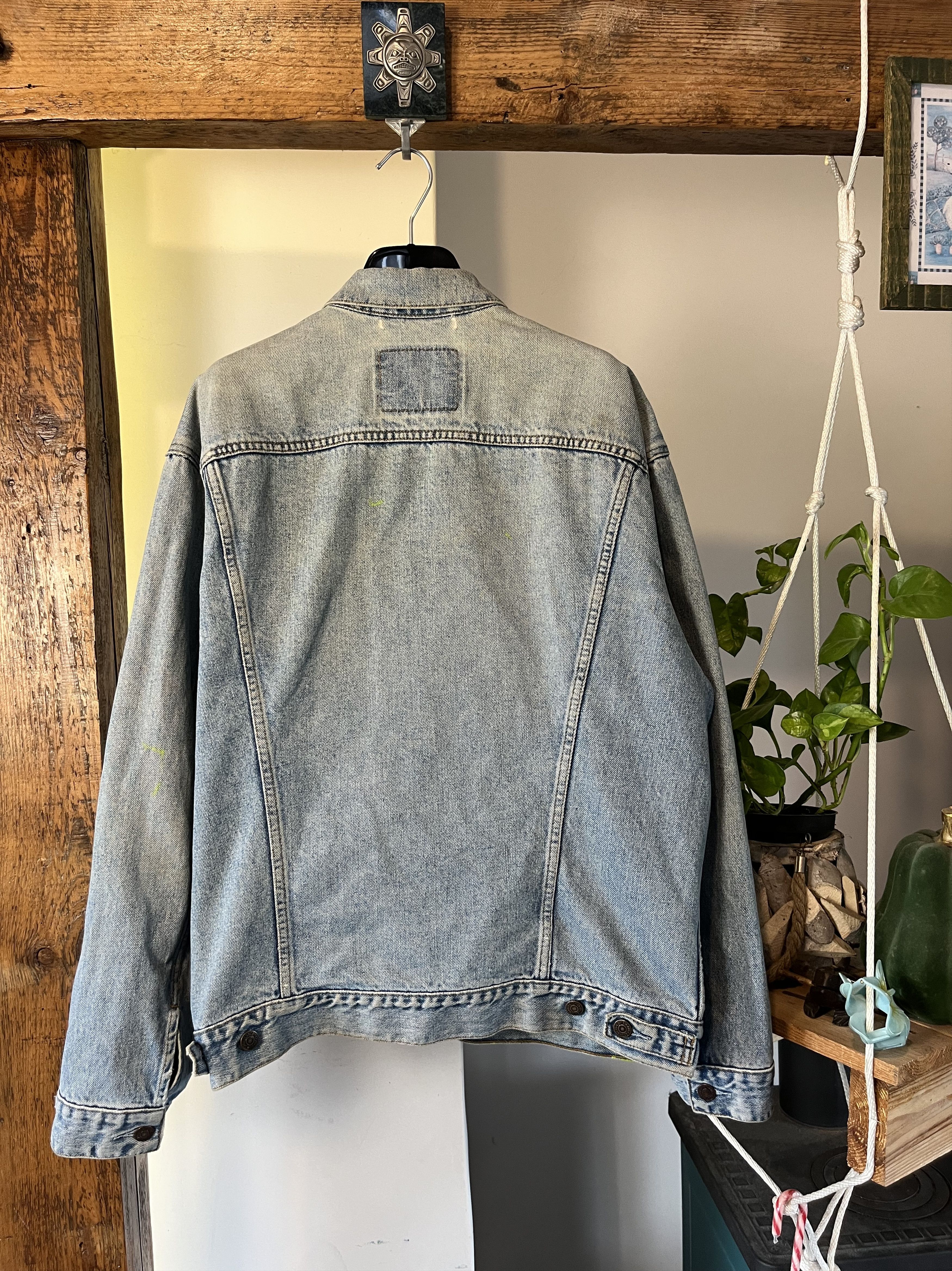 Levi's × Levi's Vintage Clothing × Vintage 1995 Levi's Baby Blue Distressed Trucker Jacket 70503 02 Size US XL / EU 56 / 4 - 2 Thumbnail