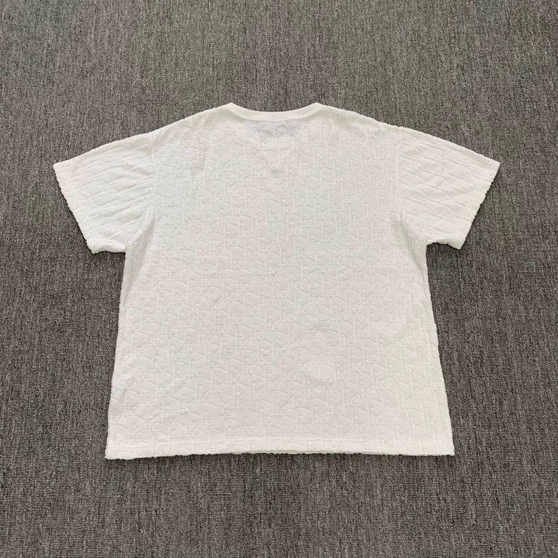 Dior Dior White Towel Print Short Sleeve Shirt Size US XL / EU 56 / 4 - 2 Thumbnail