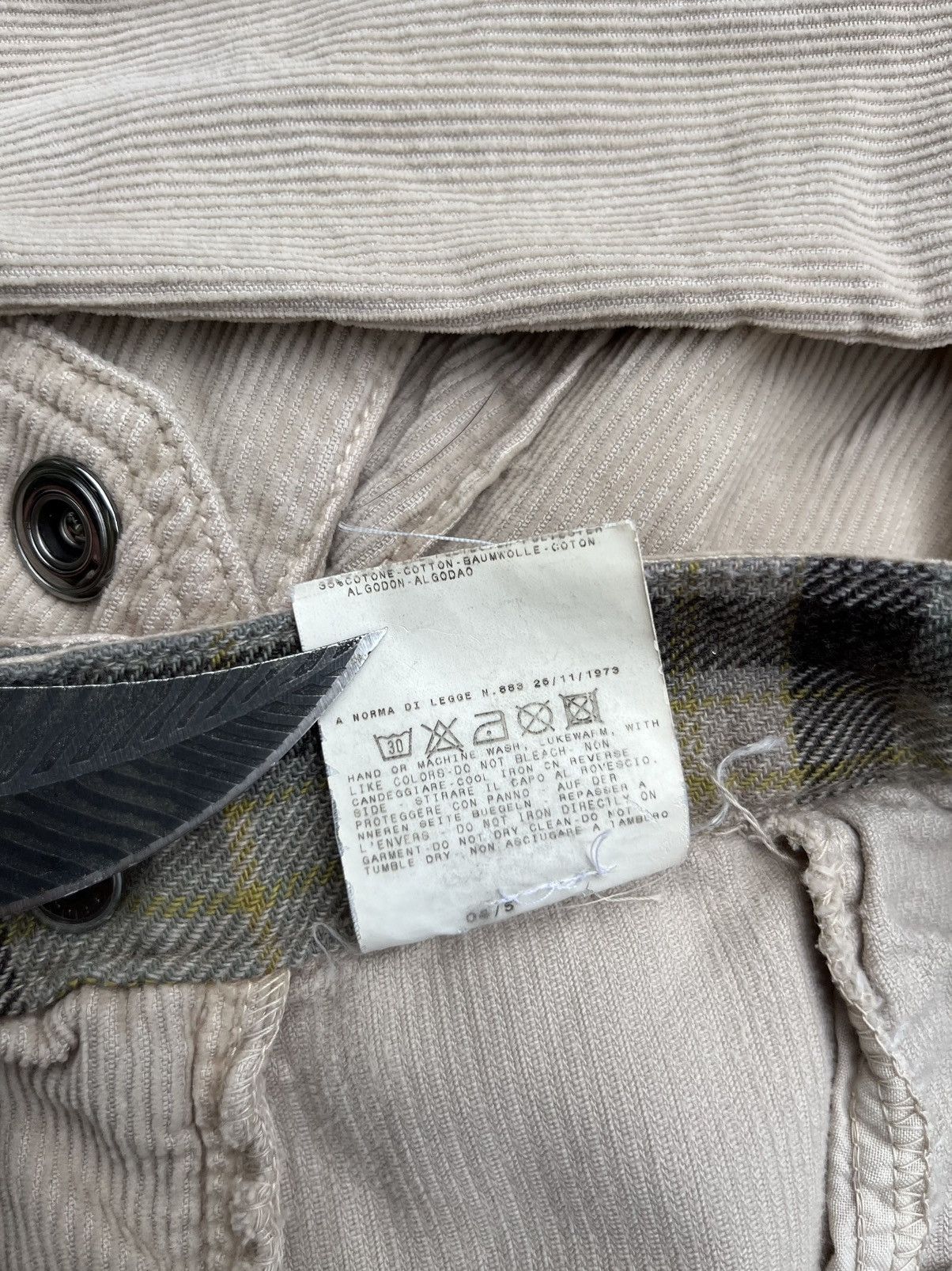 Dolce & Gabbana Dolce & Gabbana 00s Corduroy Cargo Pants Size 30" / US 8 / IT 44 - 9 Thumbnail