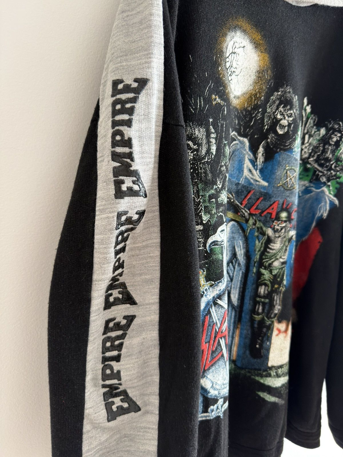 Slayer *RARE* 90s SLAYER METAL EMPIRE HOODIE EUROPE CROSS DEATH Size US L / EU 52-54 / 3 - 2 Thumbnail