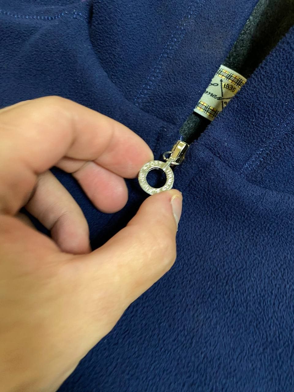 Burberry vintage crazy Y2K hoodie zip blue Thomas Burberry streetwear Size US S / EU 44-46 / 1 - 6 Thumbnail