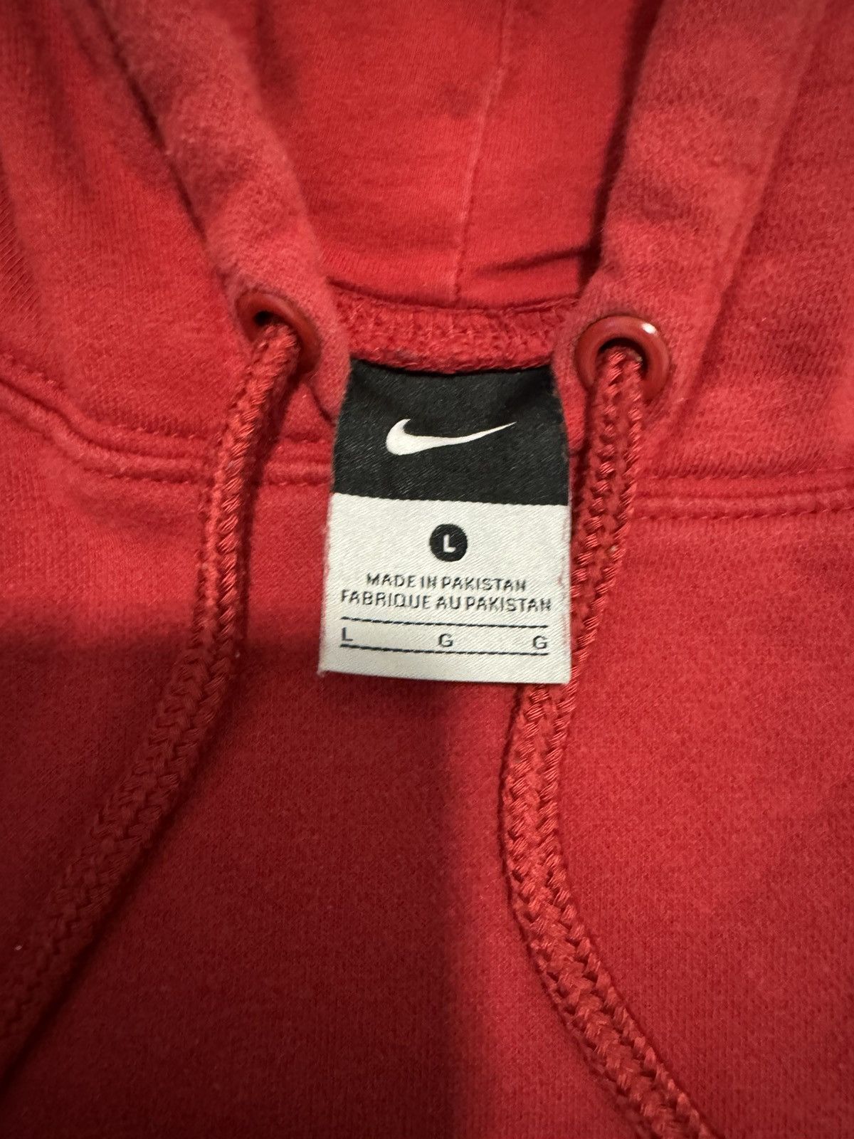 Nike × Vintage Vintage Nike Small Swoosh Hoodie Size US L / EU 52-54 / 3 - 7 Thumbnail