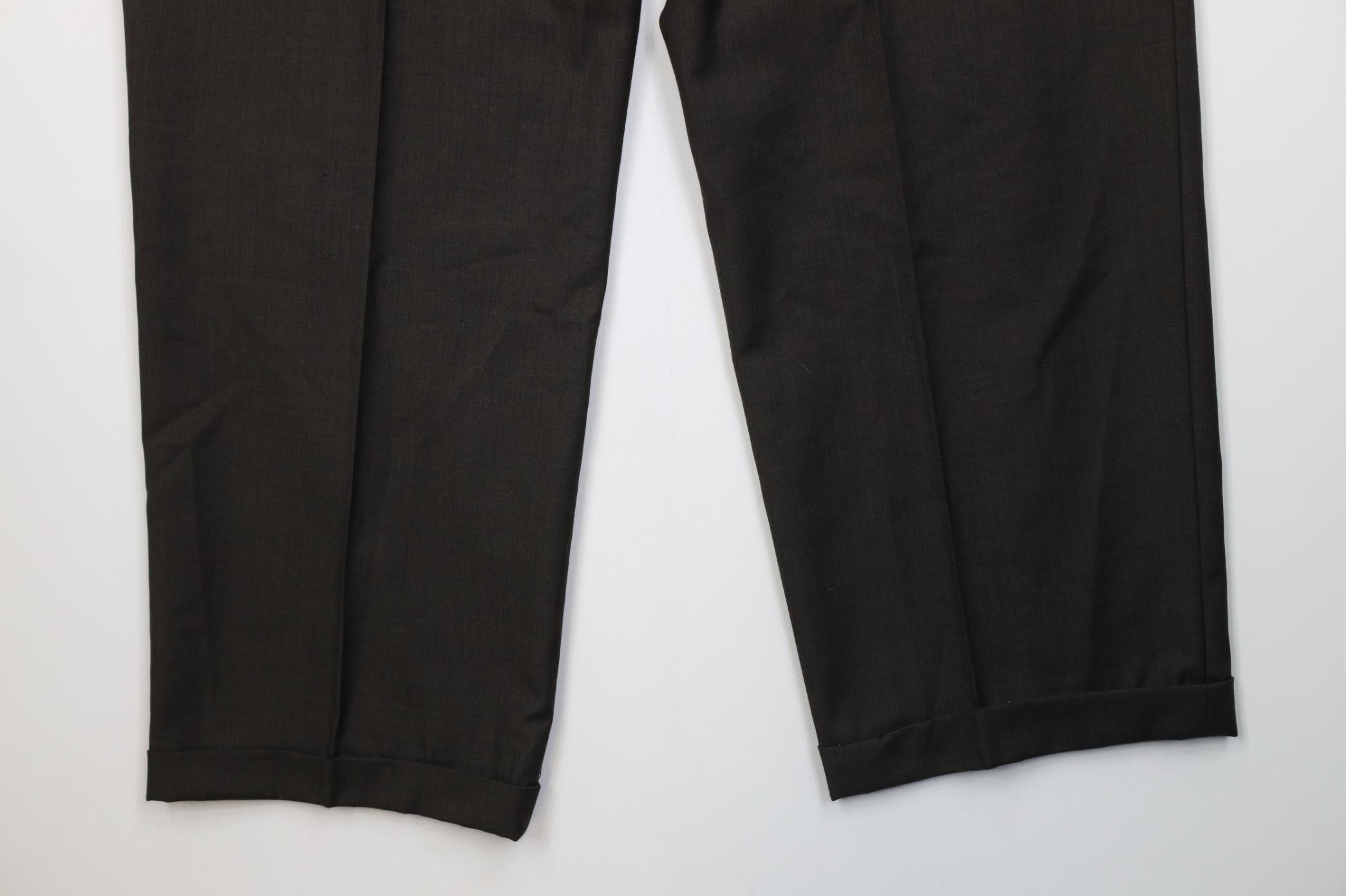 Vintage Vintage 90s Streetwear Wide Leg Chino Pants Heather Brown Size US 38 / EU 54 - 11 Thumbnail