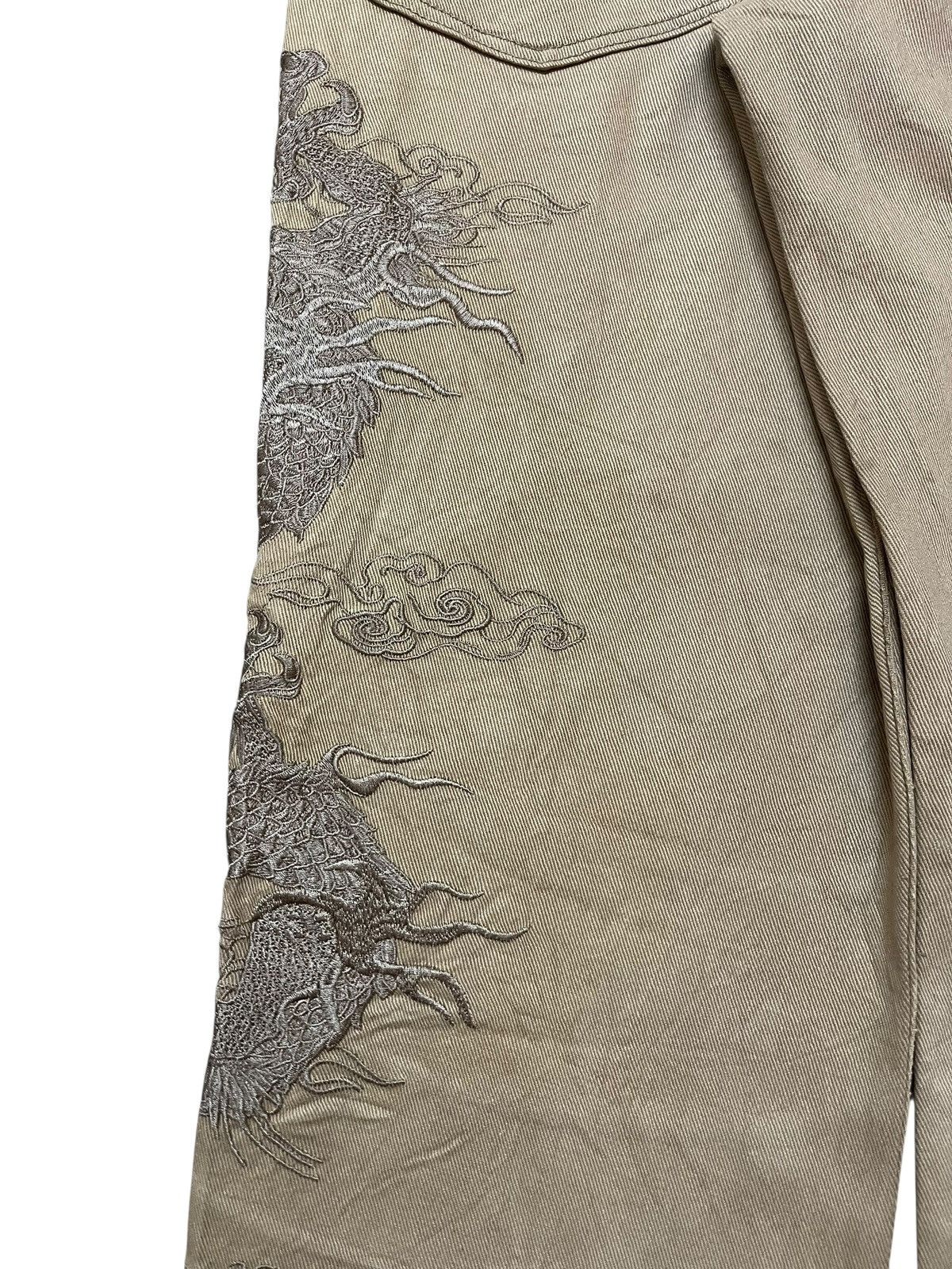 Yasuyuki Ishii Vintage Japanese Brand Dragon Embroidery Sukajan Style Denim Size US 31 - 10 Thumbnail