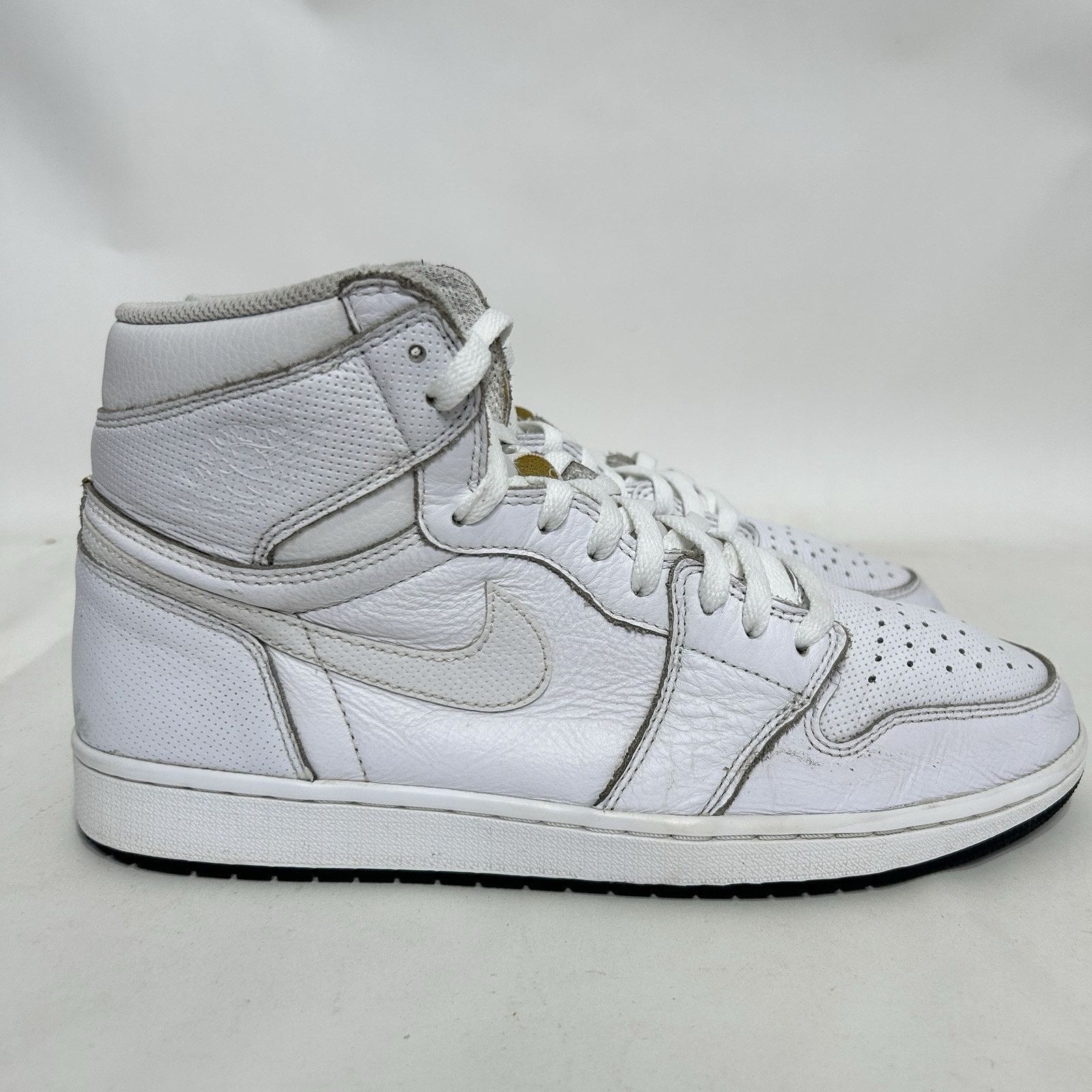Nike Nike Air Jordan 1 High Retro OG “White Perforated” Size US 12 / EU 45 - 5 Thumbnail