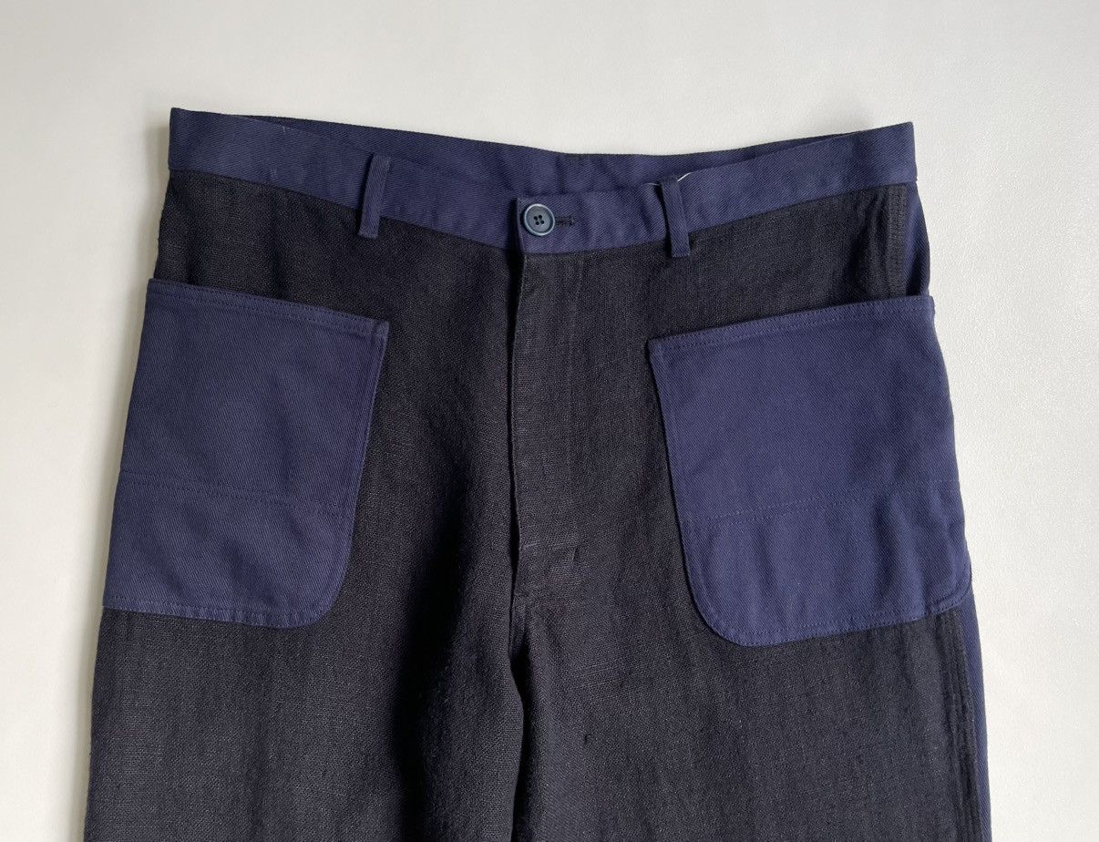 Comme des Garcons Contrast Linen Front Utility Trousers Size US 34 / EU 50 - 3 Thumbnail