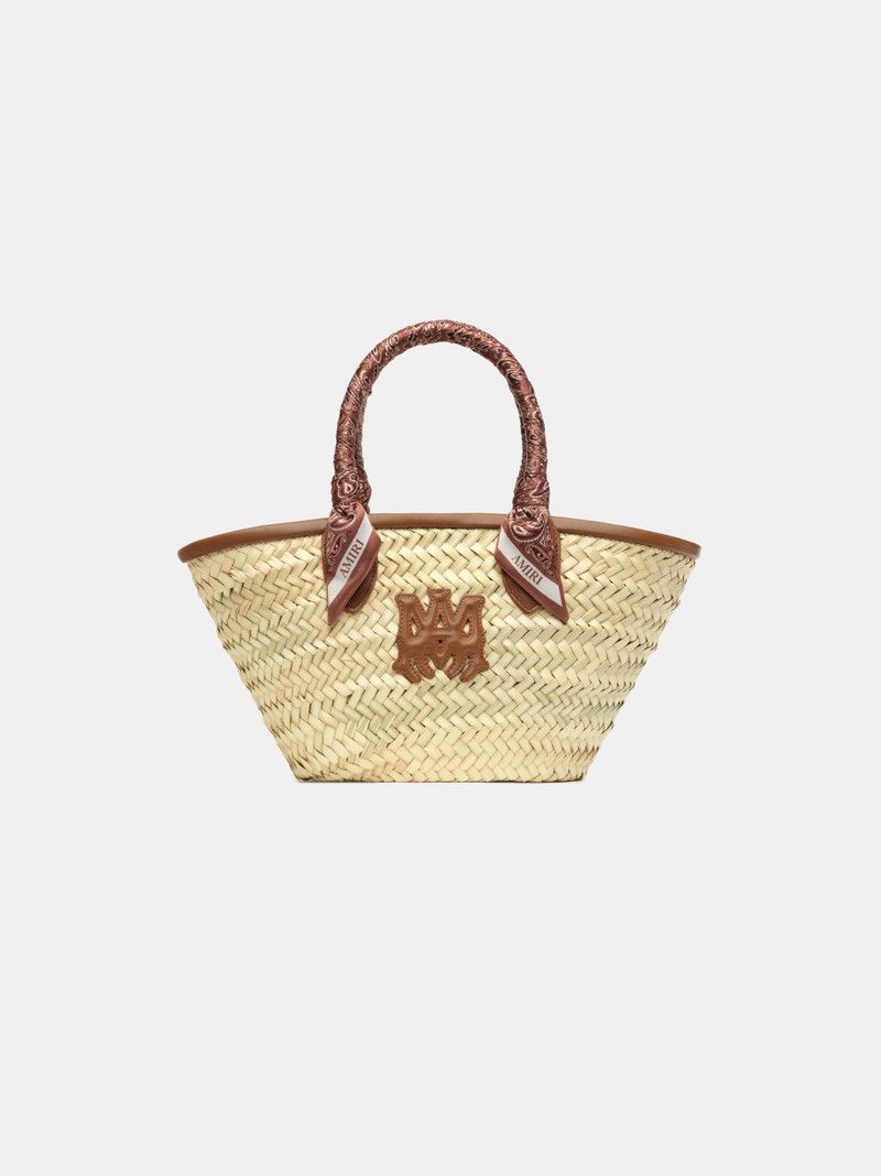 Amiri o1s1wg110426 Size: OS / MA Raffia Macro Tote Bag in Beige Size ONE SIZE - 1 Thumbnail