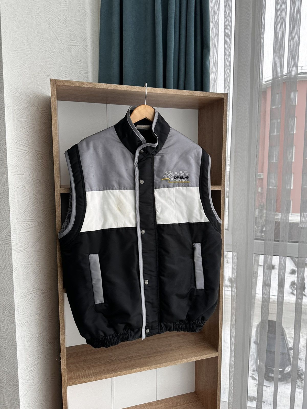 image of Formula Uno x Racing Vintage Opel Motorsport Rally Racing Vest in Black, Men's (Size Medium)