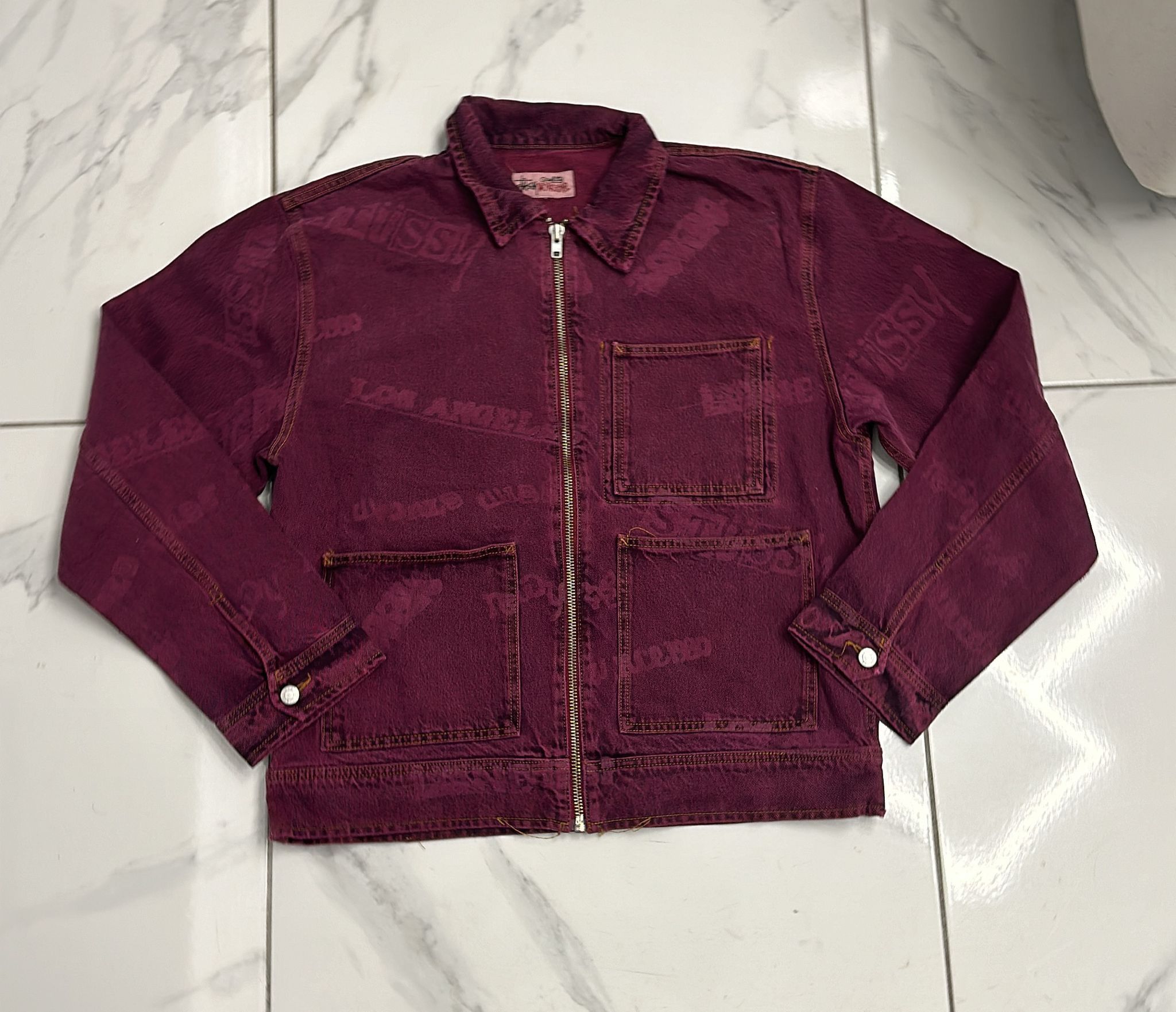 Streetwear × Stussy × Vintage Stüssy FW23 Zip Work Jacket