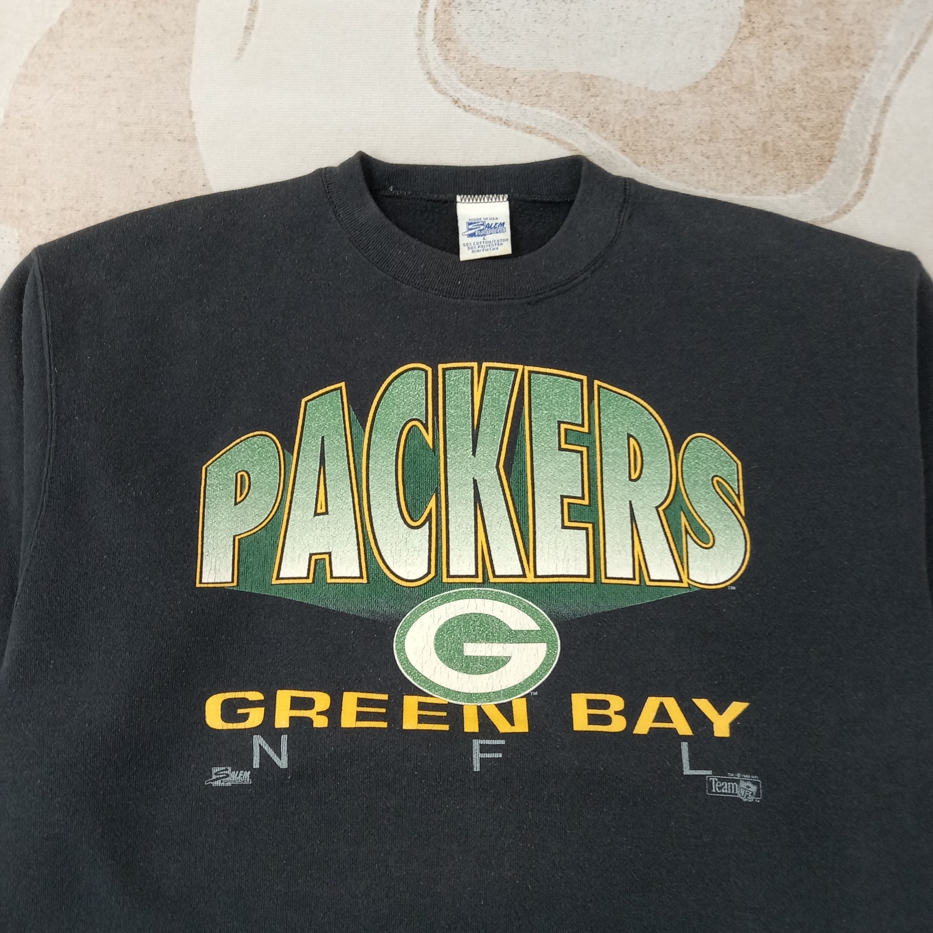 NFL Packers Greenbay Football 90's Sweatshirt C256N19 Size US M / EU 48-50 / 2 - 2 Thumbnail