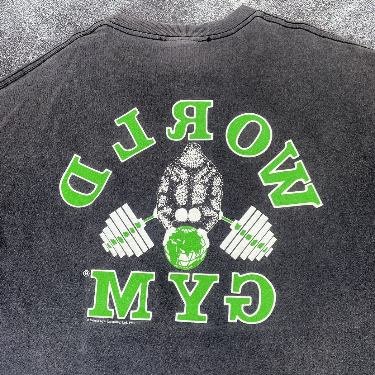 Vintage Vintage 90s World Gym T shirt Size US L / EU 52-54 / 3 - 7 Thumbnail