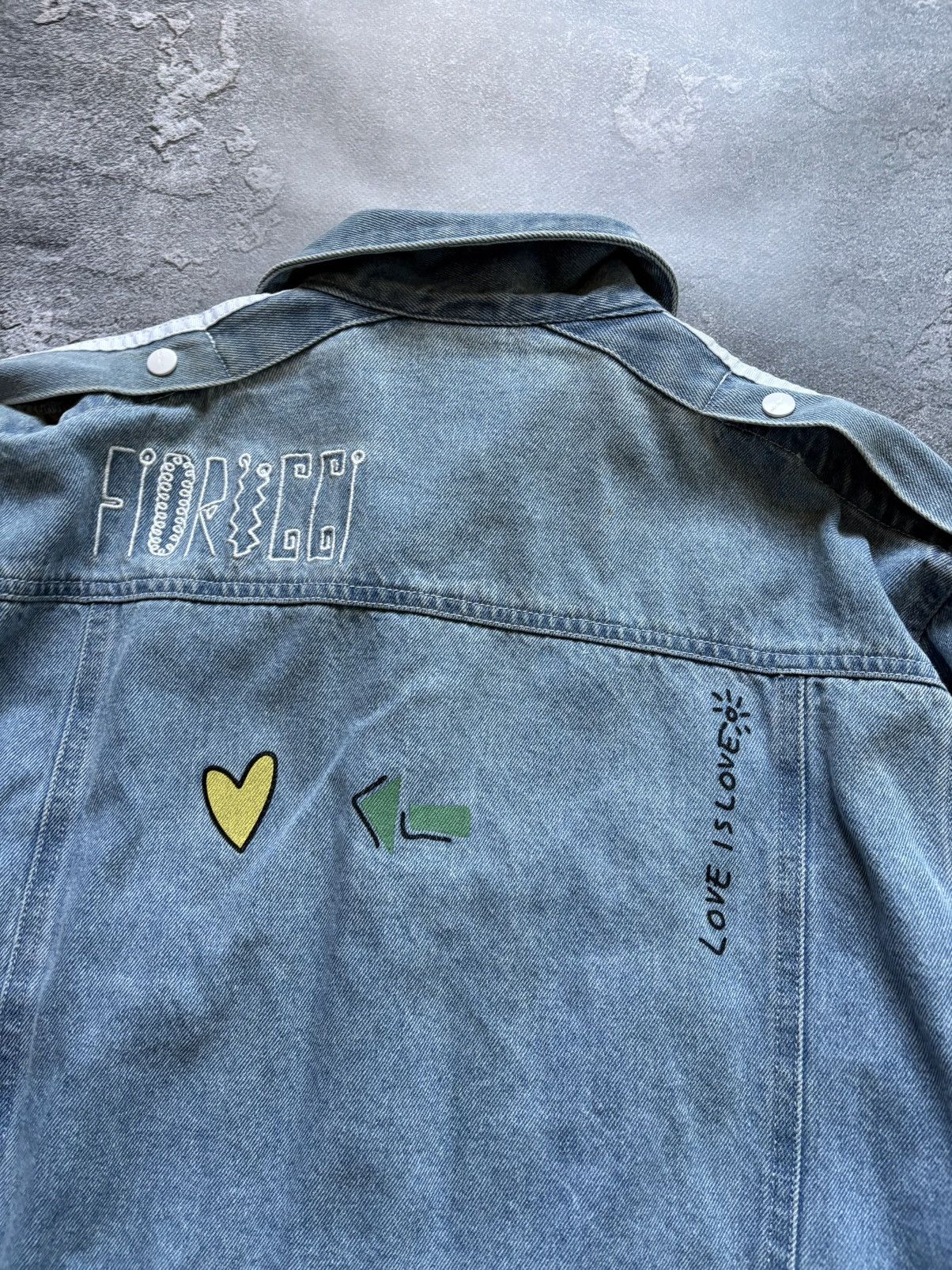 Adidas Adidas x Florucci Y2K Streetwear Women’s Denim Jacket Rare Size XS / US 0-2 / IT 36-38 - 14 Thumbnail