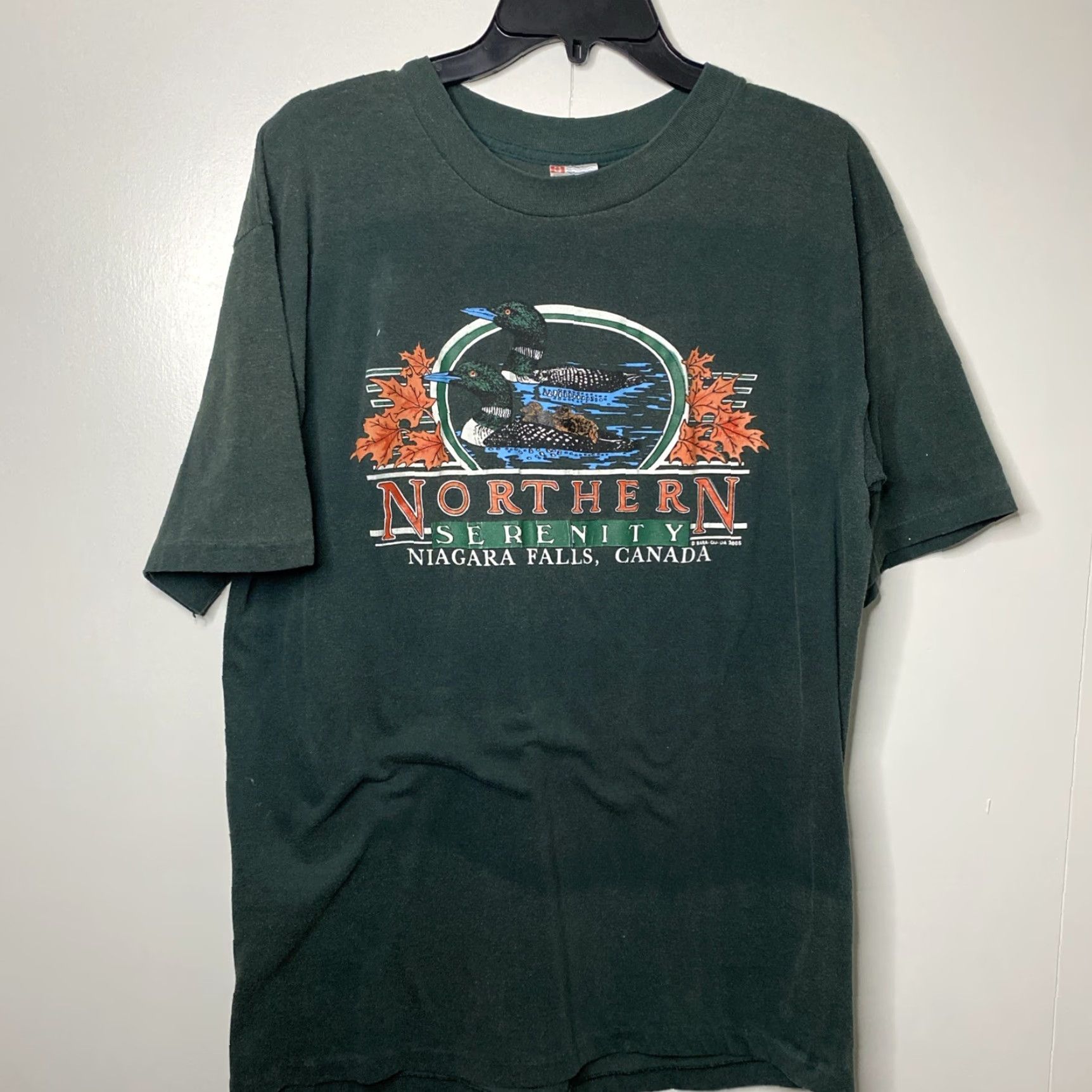 Vintage VINTAGE Niagara Falls Canada T Shirt Adult XL Grunge 90s Ultra Green Short Sleeve Size US XL / EU 56 / 4 - 7 Thumbnail