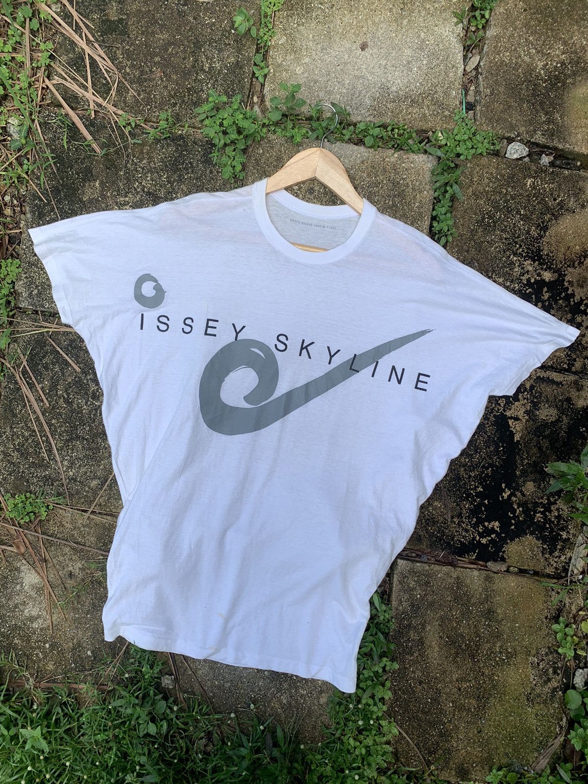 NOS Issey Miyake Reversible T Shirt, Issey buy Skyline Script Logo Tee