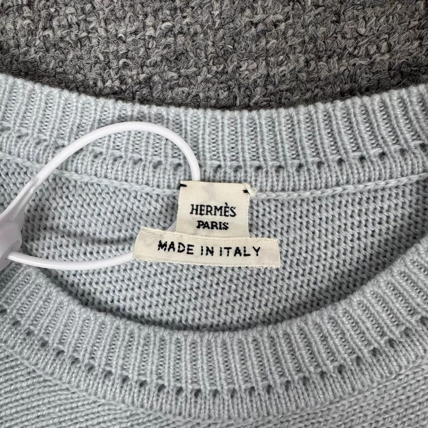Hermes Hermes Camel L.Blue Colorblocked Cashmere Oversized Knit Size S / US 4 / IT 40 - 5 Thumbnail