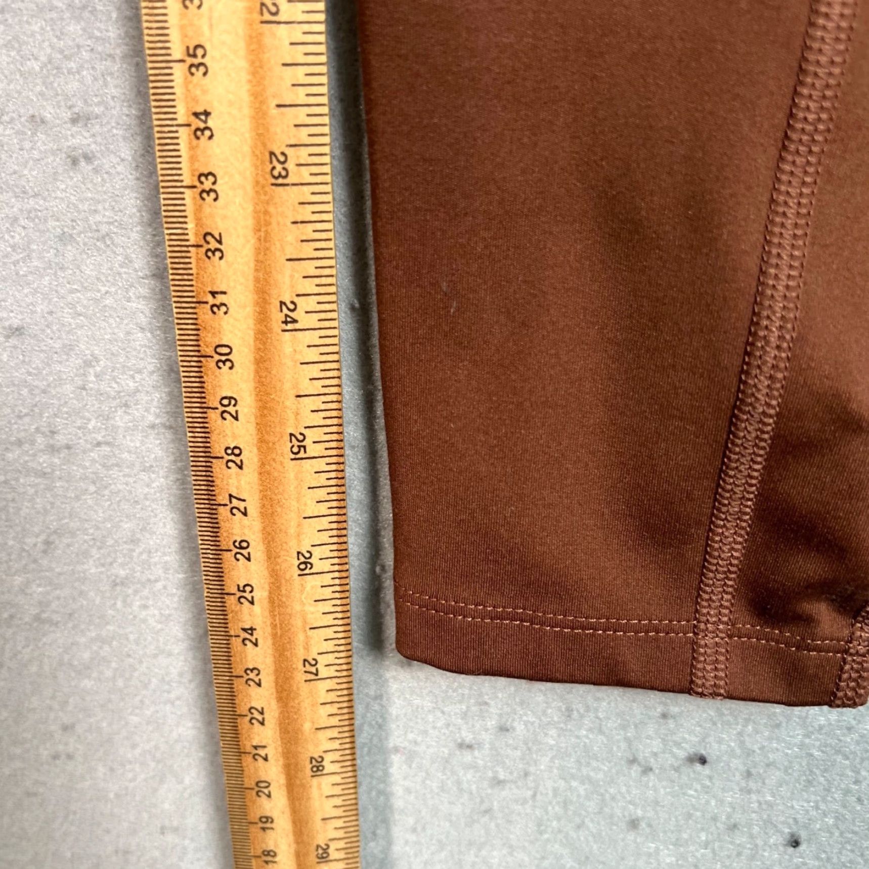 Girlfriend Collective VINTAGE Girlfriend Collective Womens High-Waisted Brown Leggings Size Small Size 28" / US 6 / IT 42 - 7 Thumbnail