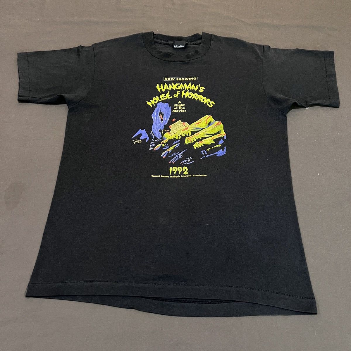Expert Horror Vintage 90s Hangman’s House Of Horrors Promo Tee Size US L / EU 52-54 / 3 - 2 Thumbnail