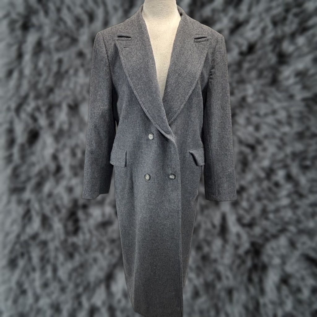 Pendleton Vtg Pendleton Coat Women’s Sz 16 Grey 100% Virgin Wool Trench Double Breasted Size XXL / US 16-18 / IT 52-54 - 1 Thumbnail