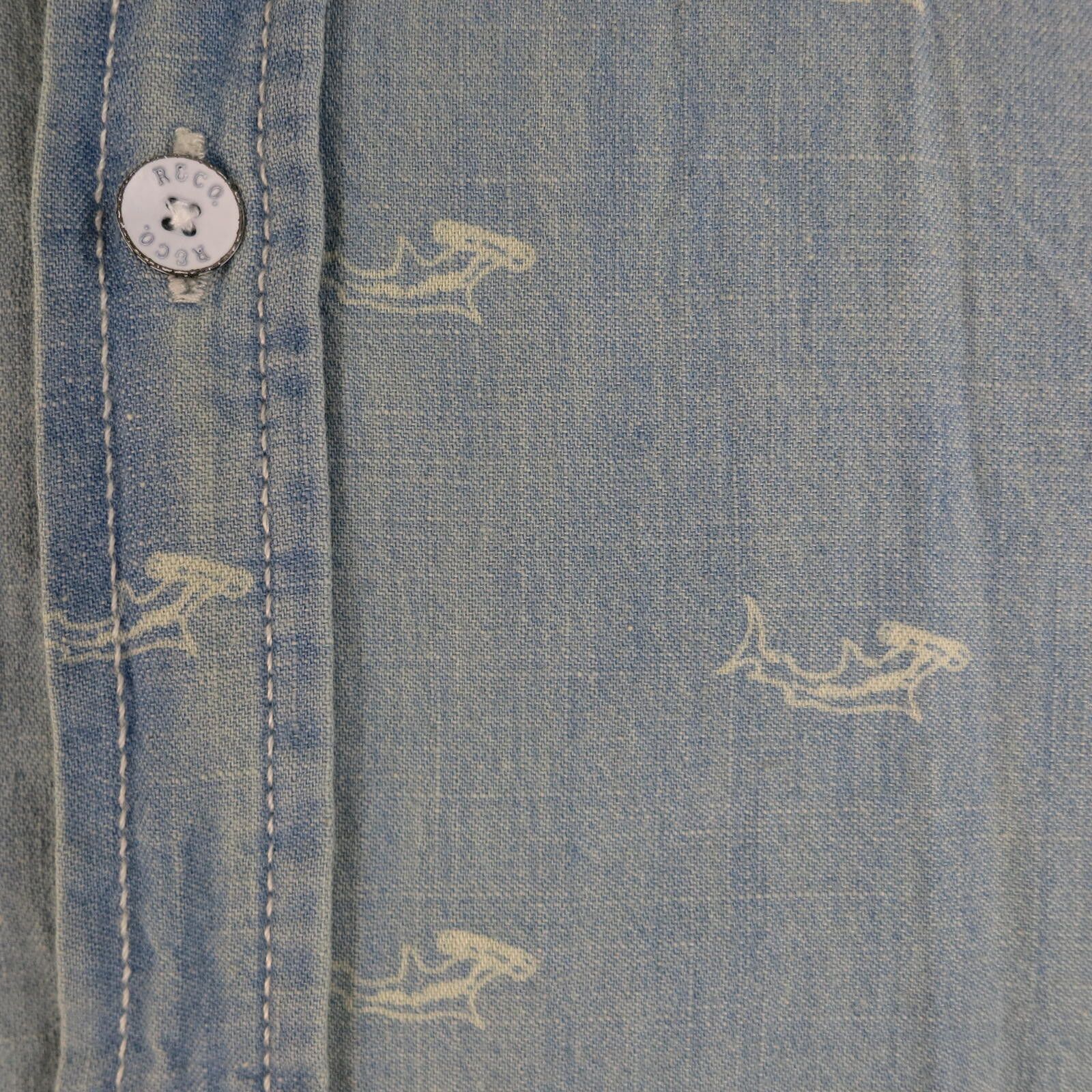 Other Roebuck & Co Mens XL Light Blue S/S Hammer Head Shark Shirt Size US XL / EU 56 / 4 - 3 Thumbnail