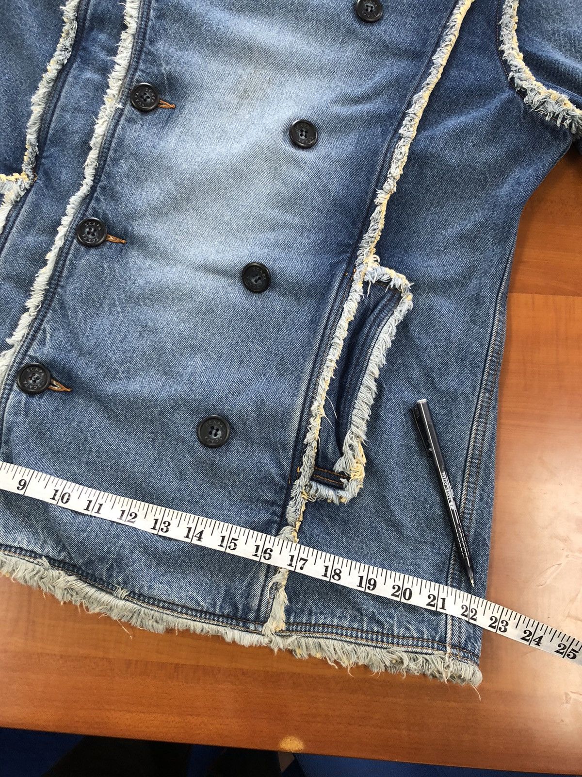 Japanese Brand SCAPA Double Breast Denim Jacket Size US M / EU 48-50 / 2 - 25 Thumbnail