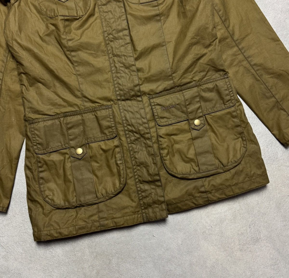 Barbour Barbour Defence Lightweight Wax Cotton Quilted Jacket Size M / US 6-8 / IT 42-44 - 4 Thumbnail