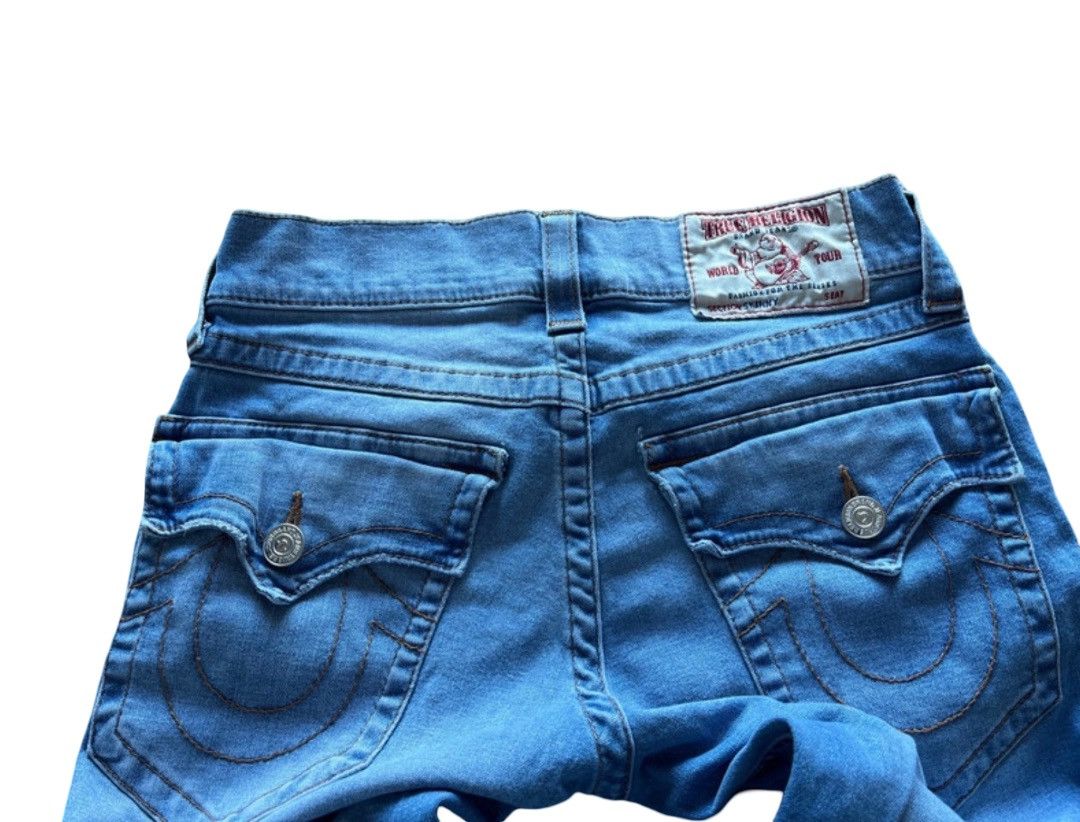 True Religion True Religion Distressed Skinny Jeans – W29 L30 – Blue Wash Size US 29 - 6 Thumbnail