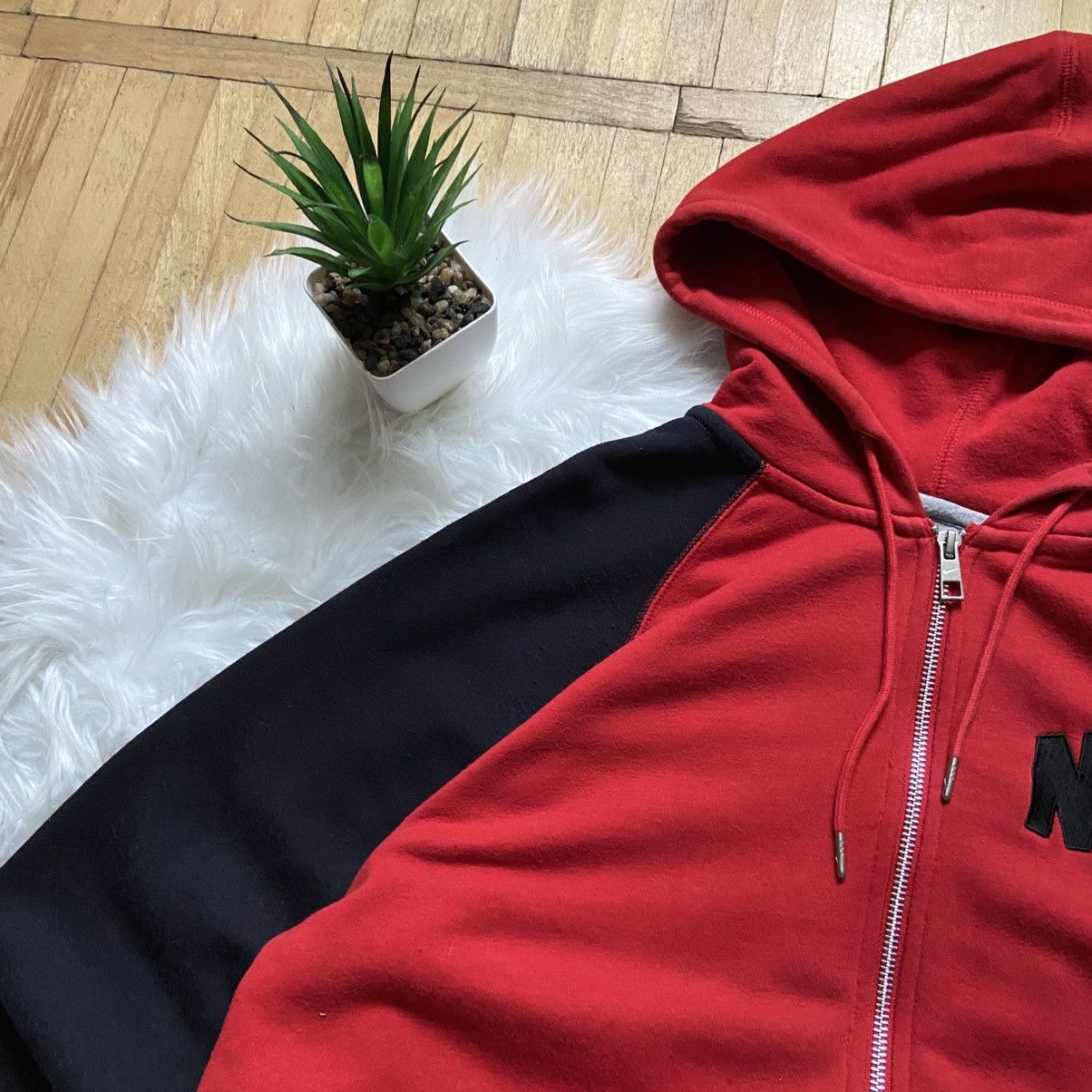 Nike 📌 Vintage Nike LXXII Big Logo Zip-Hoodie Size US L / EU 52-54 / 3 - 6 Thumbnail