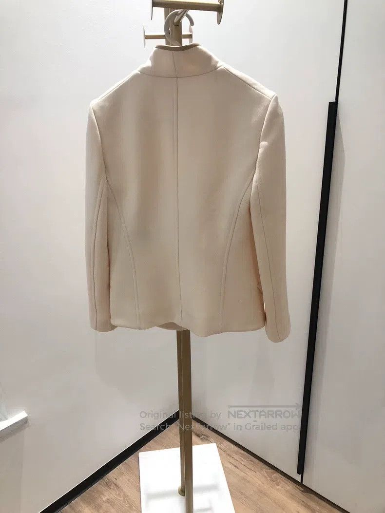 Hermes Hermes Classic knight blazer jacket, milky white, leather Size XXS / US 00 / IT 34 - 2 Thumbnail