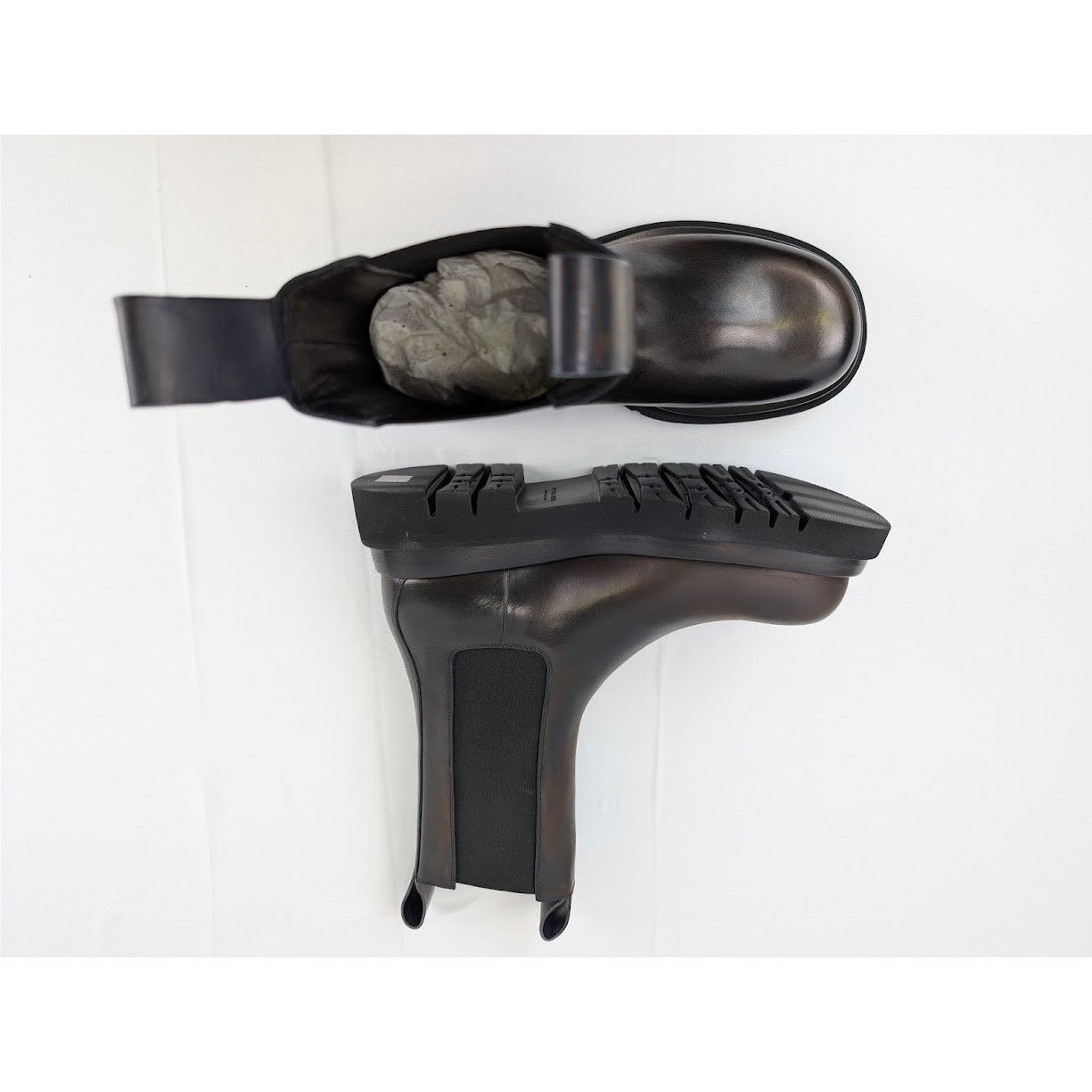 Bottega Veneta o1rshd1 Q:2 / Lug Boots in Ebony Size US 9 / EU 42 - 1 Thumbnail