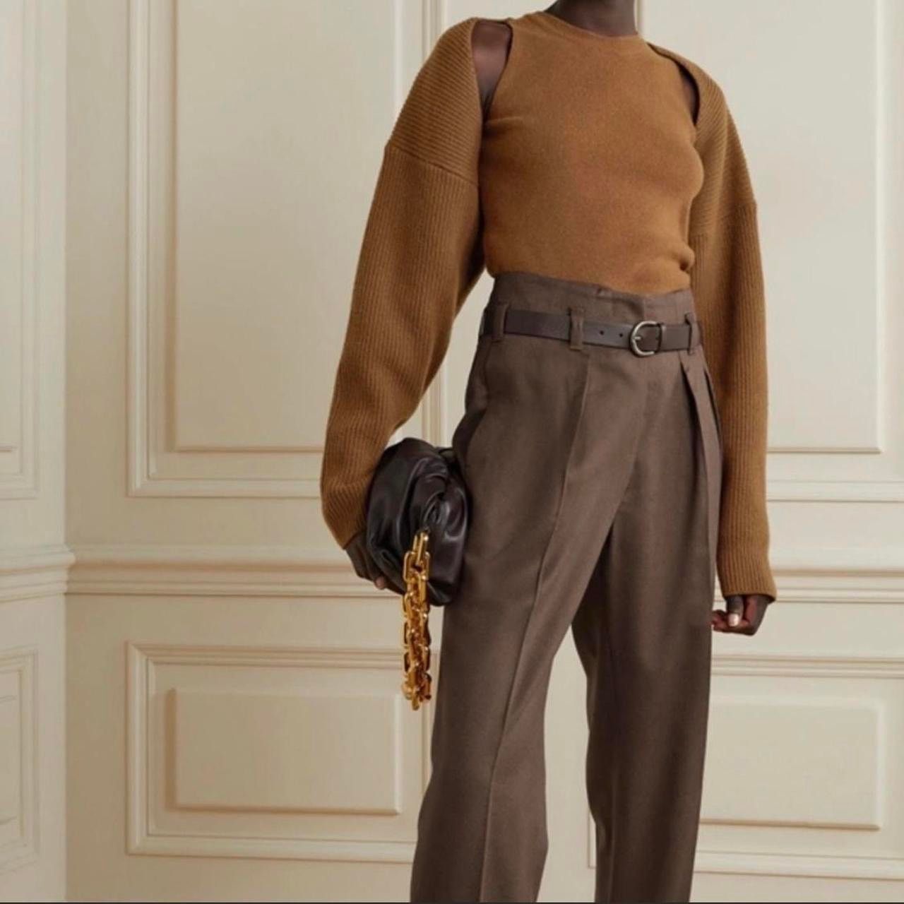 Frankie Shop Frankie Shop Brown Knitted Bolero Shrig Cardigan sleeves M Size M / US 6-8 / IT 42-44 - 1 Thumbnail