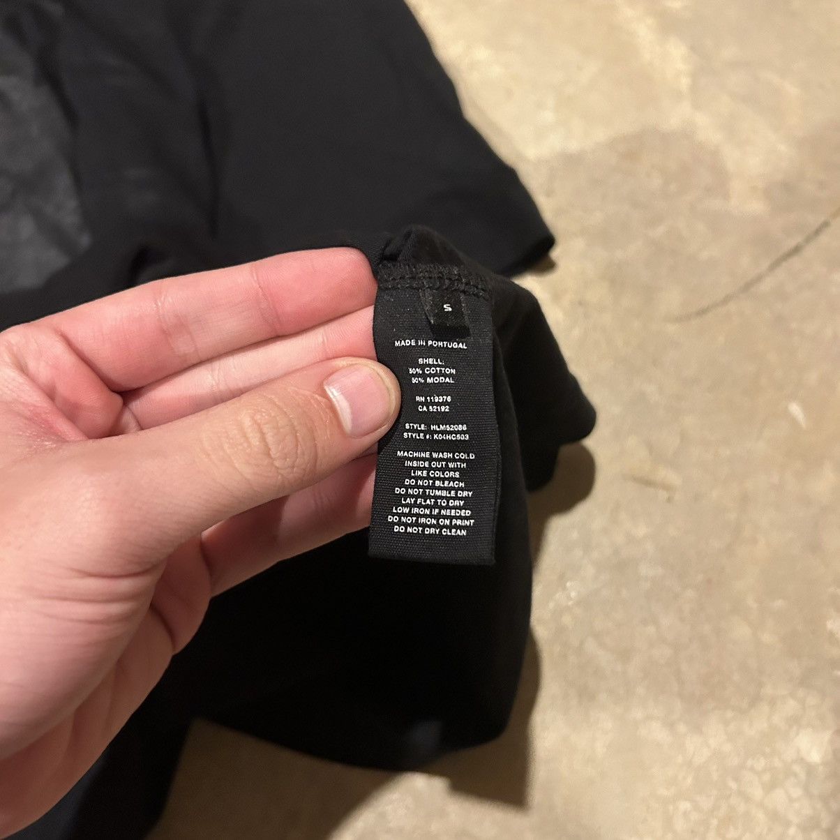 Designer × Helmut Lang Helmut Lang New York Box Logo Tee Tonal Black Rare Designer Size US M / EU 48-50 / 2 - 5 Thumbnail