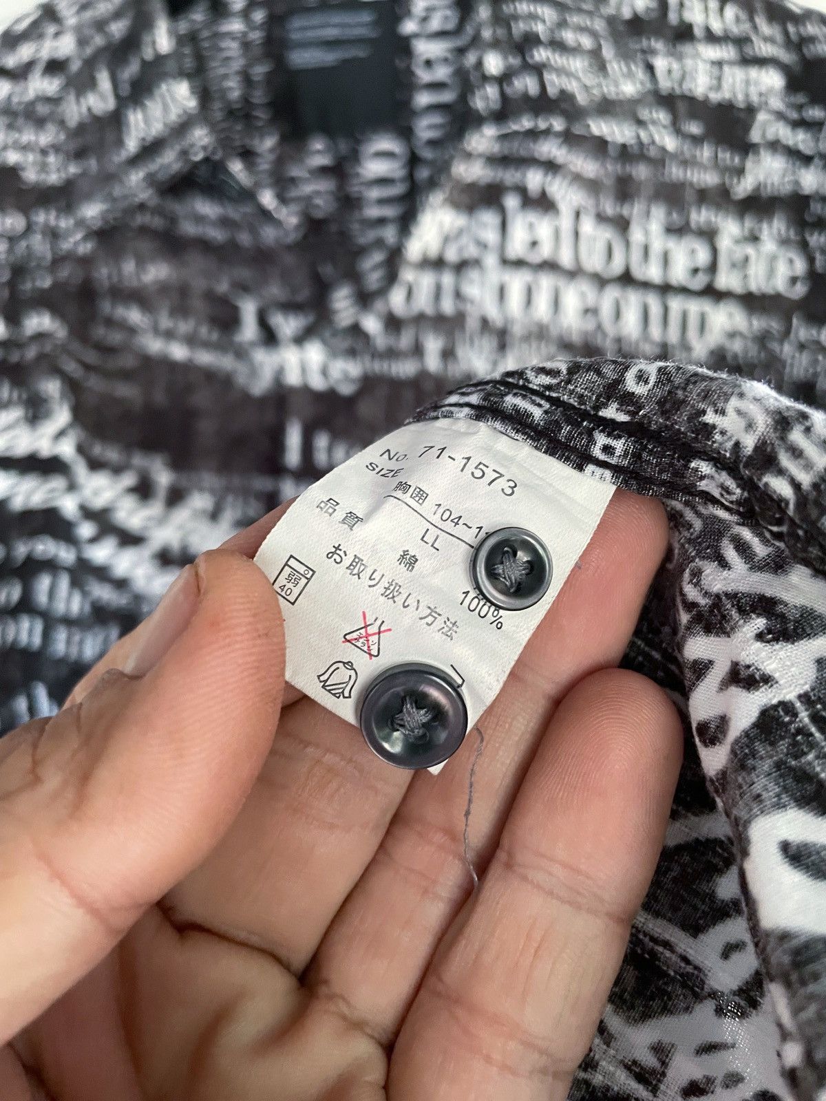 14th Addiction SPLENDID SATISFACTION ARCHIVE TYPE WRITER BUTTON DOWN SHIRT Size US XL / EU 56 / 4 - 8 Thumbnail