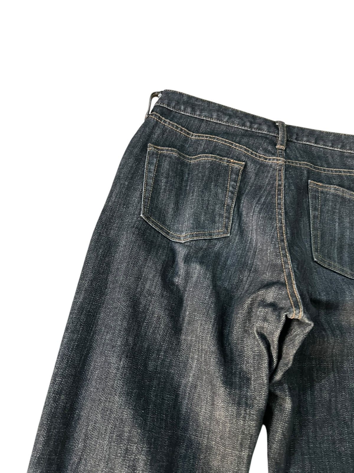 If Six Was Nine × Le Grande Bleu (L.G.B.) × Uniqlo 💥FLARE💥VINTAGE UNIQLO BLACK FLARE DENIM Size US 28 / EU 44 - 8 Thumbnail