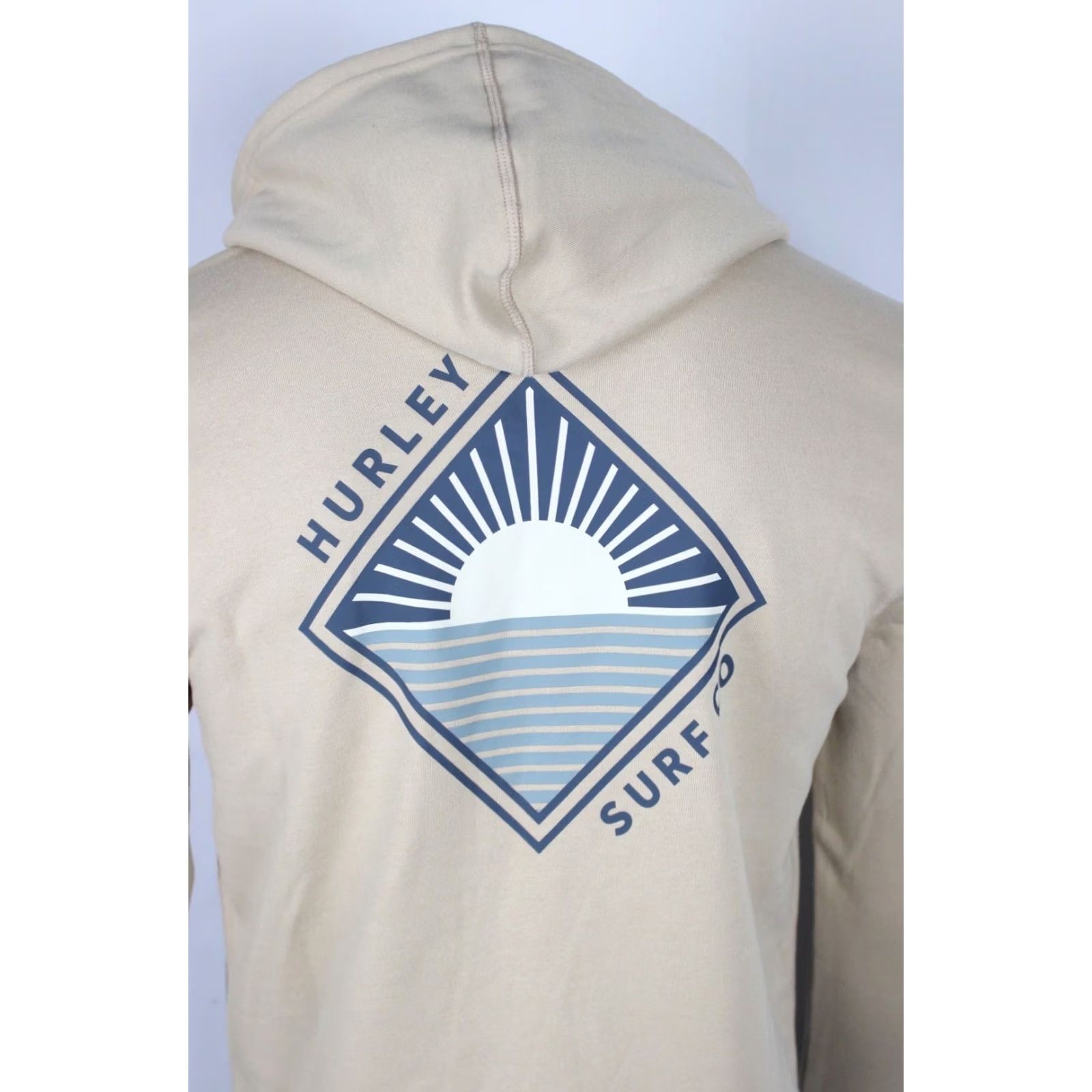 Hurley Hurley Men's Surf Co Sunset Graphic Hoodie Sweatshirt Size Medium Beige Size US M / EU 48-50 / 2 - 3 Thumbnail