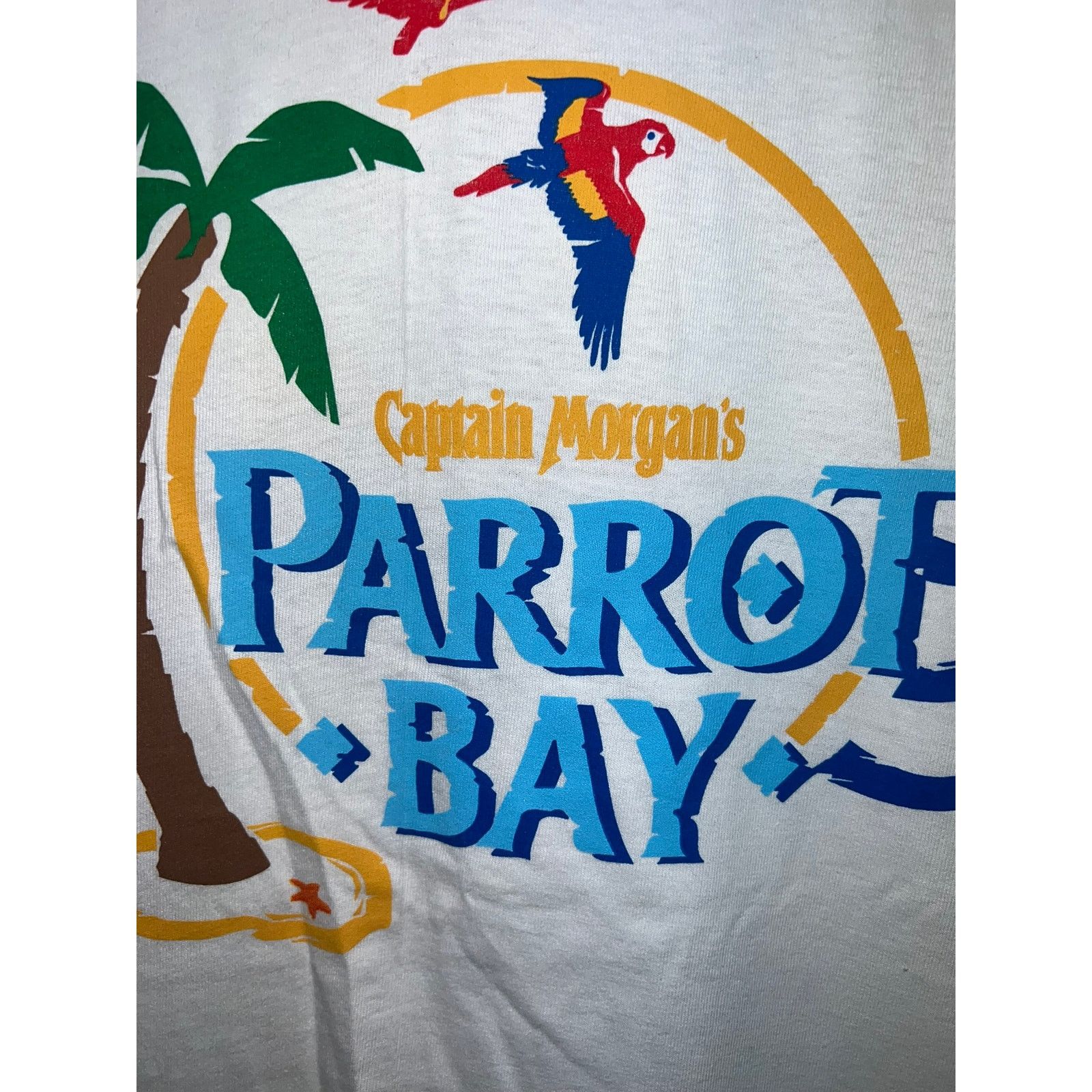 Hanes Vintage Captain Morgan Shirt Parroy Bay Alcohol 90s Tee XL Size US XL / EU 56 / 4 - 5 Thumbnail