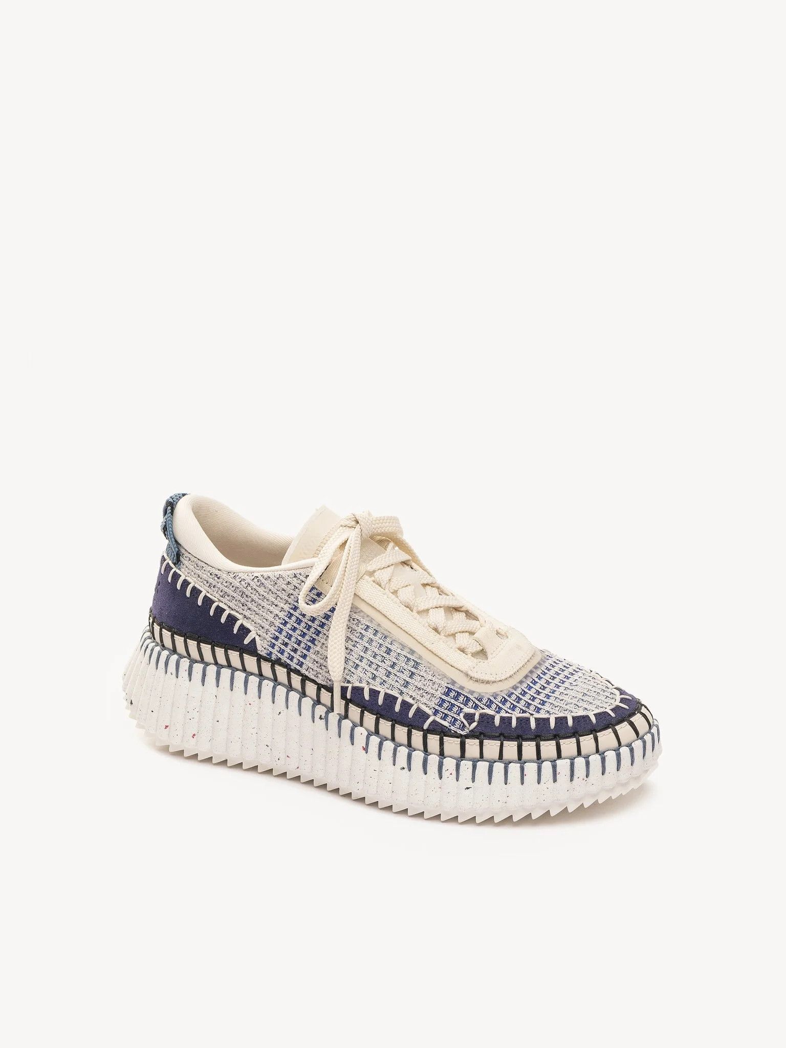 Chloe o1loc1c10226 Nama Low-Top Sneakers in Cosmic Blue Size US 10 / IT 40 - 3 Thumbnail