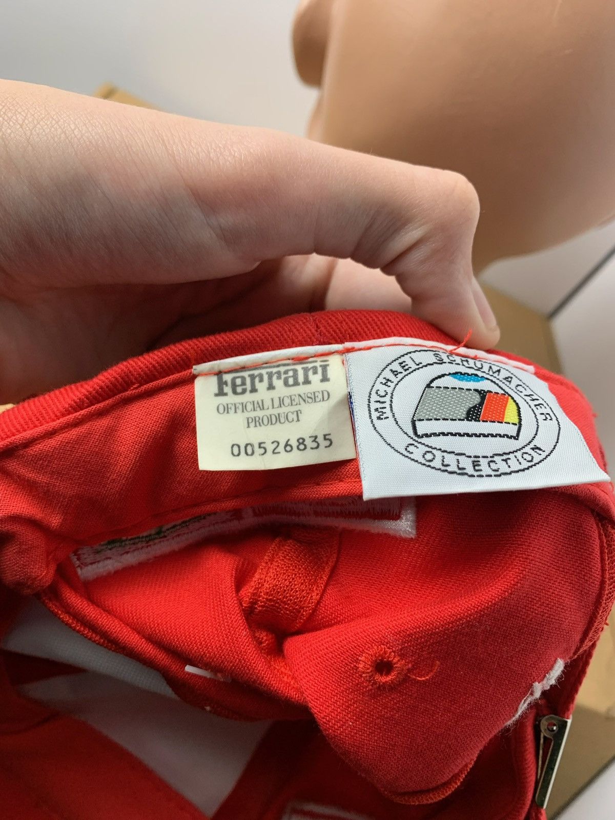 Ferrari × Vintage Vintage Racing Ferrari Michael Schumacher cap red Size ONE SIZE - 4 Thumbnail