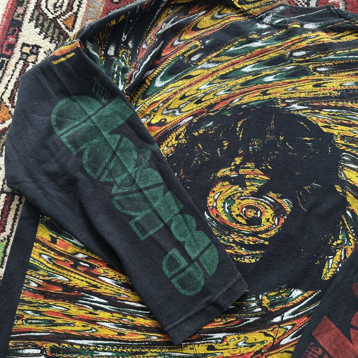 Vintage 90s The Doors Jim Morrison Psychedelic Long Sleeve Vintage Size US XL / EU 56 / 4 - 12 Thumbnail