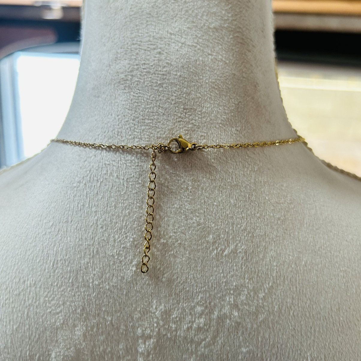 Handmade Handcrafted repurpose brown topaz glass stone necklace Size ONE SIZE - 4 Thumbnail
