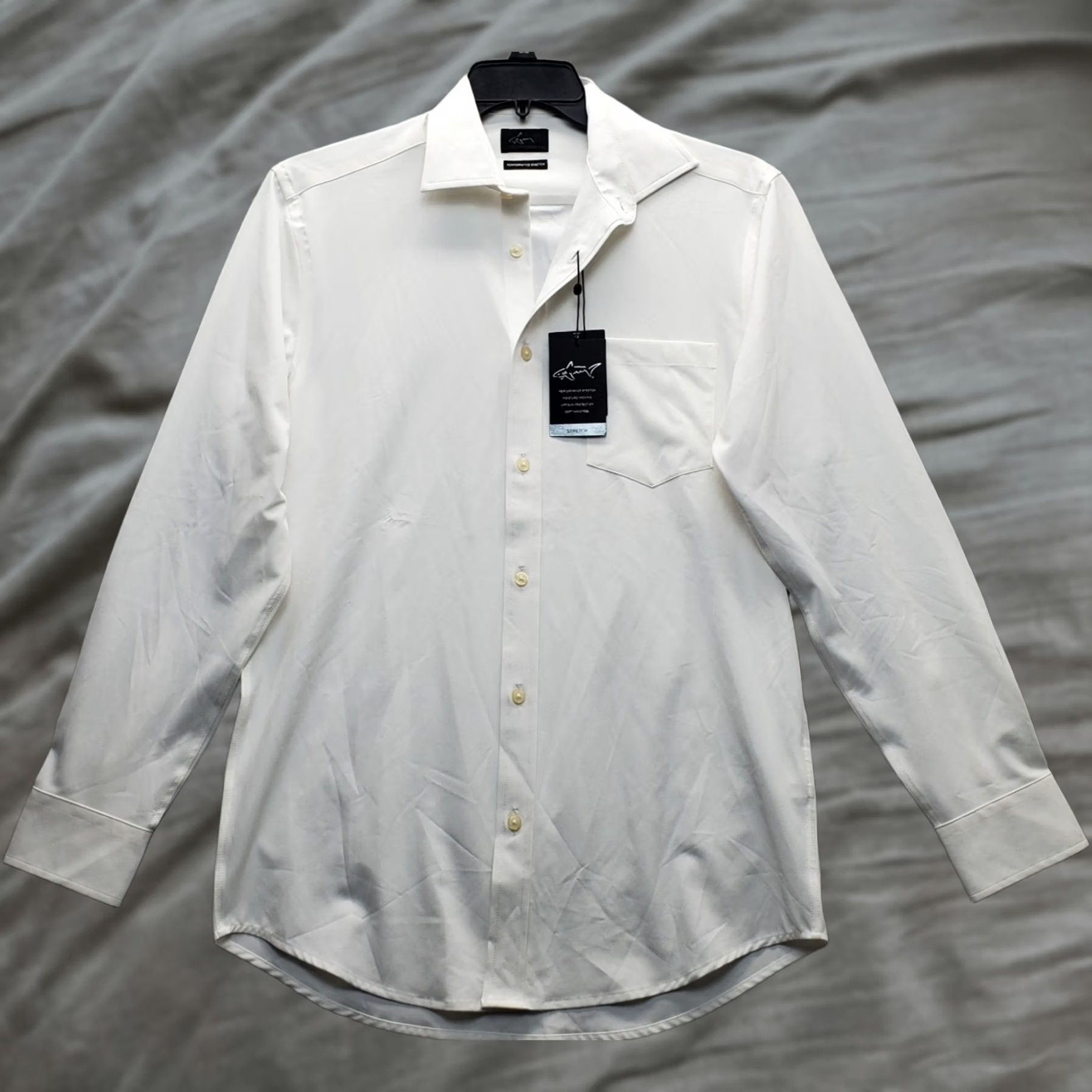 Vintage Greg Norman Golf Shirt Mens White Performance Stretch Moisture Wicking G7F7W322 Size S Size US S / EU 44-46 / 1 - 1 Thumbnail