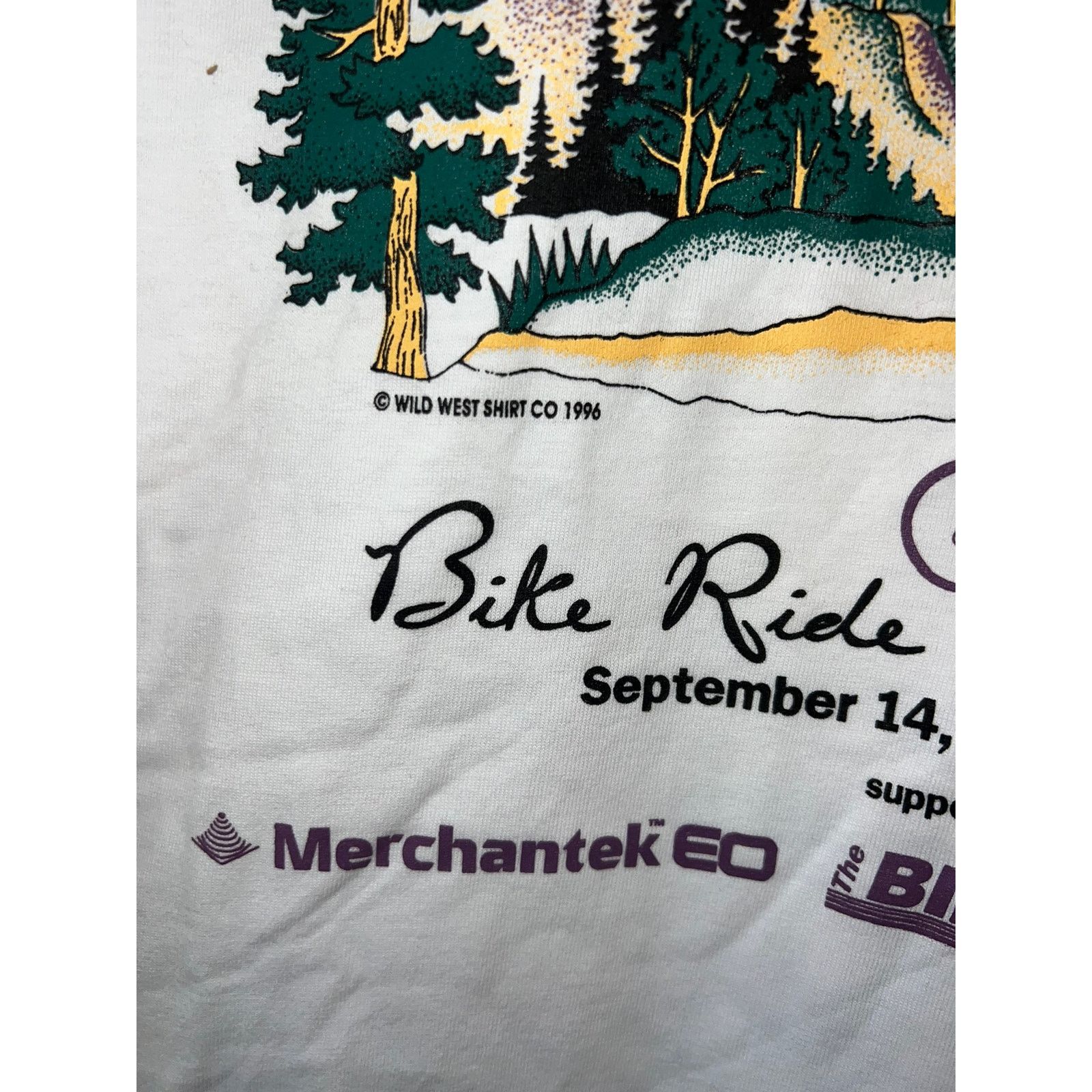 Jerzees 1996 Vintage Gallatin Clinic Bike Ride Fund Shirt VTG 90s L Size US L / EU 52-54 / 3 - 5 Thumbnail