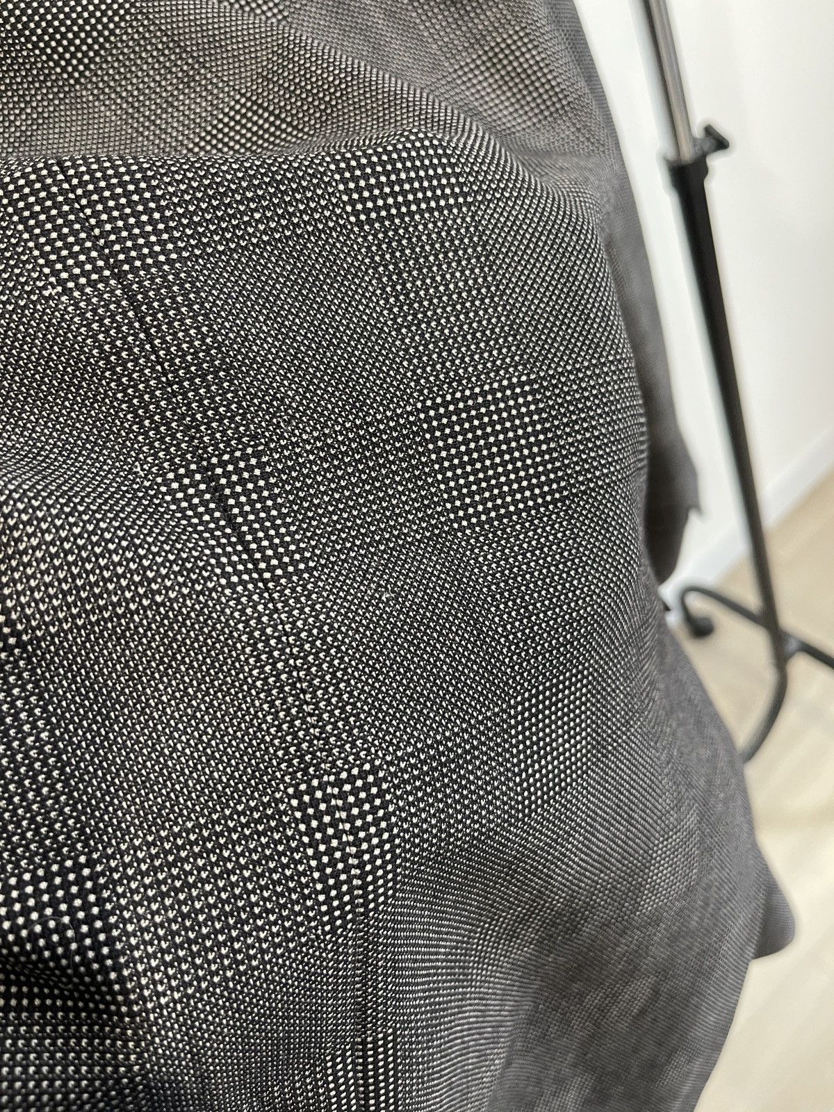 Valentino Vintage Valentino Uomo Grey Brown Plaid Wool Blazer Jacket Size 44R - 7 Thumbnail