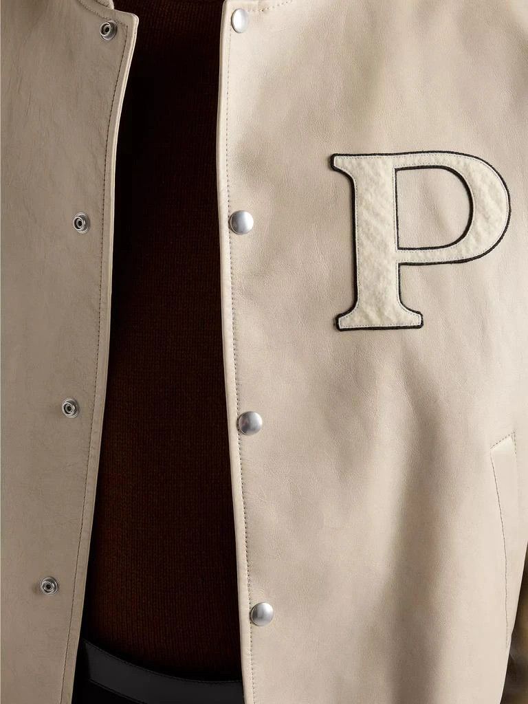 Prada o1la1rc1a0925 Padded Leather Bomber Jacket in Beige Size US XL / EU 56 / 4 - 5 Thumbnail