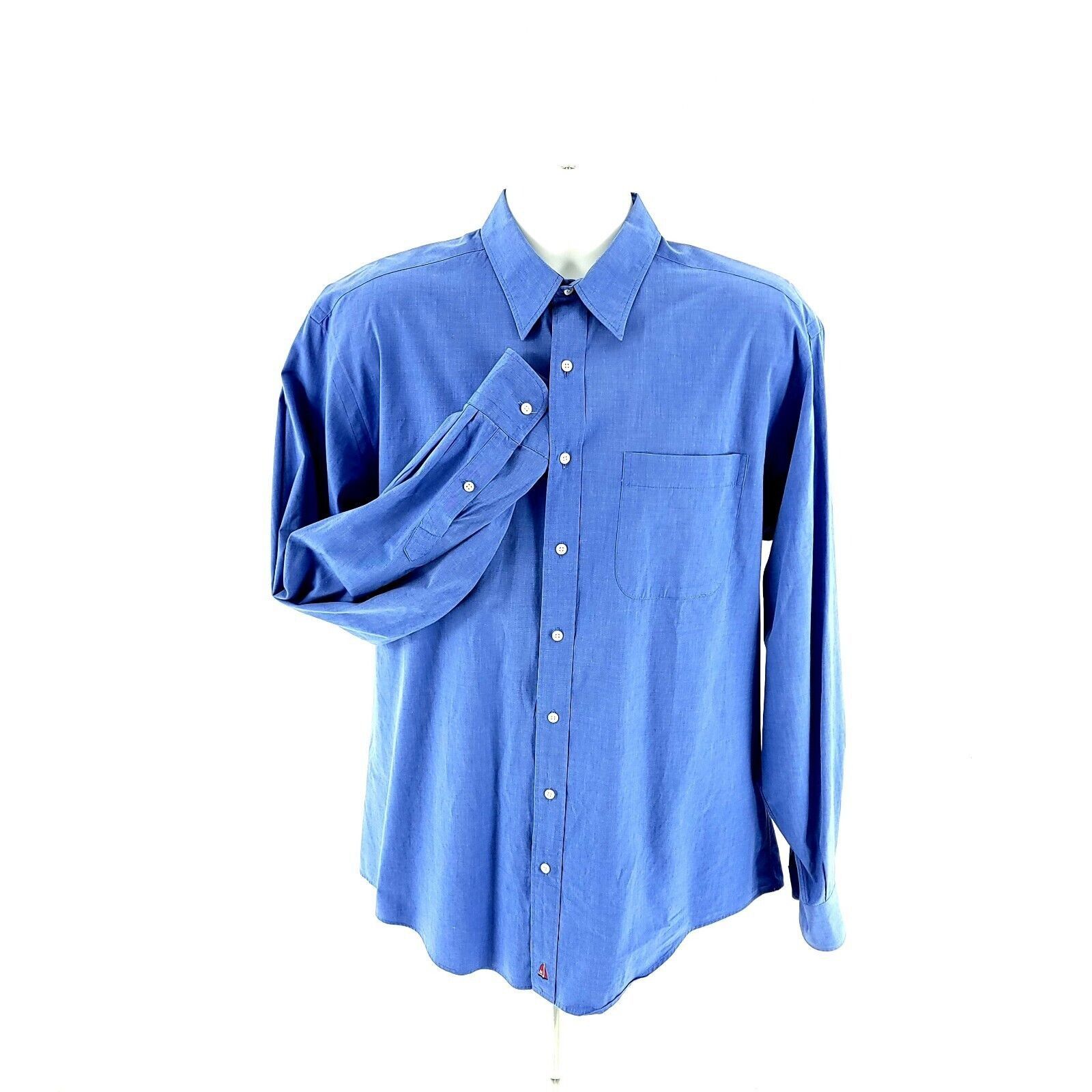Nordstrom Nordstrom Relaxed Classic Blue 16-36 Pocket Front Collared D Size US M / EU 48-50 / 2 - 3 Thumbnail