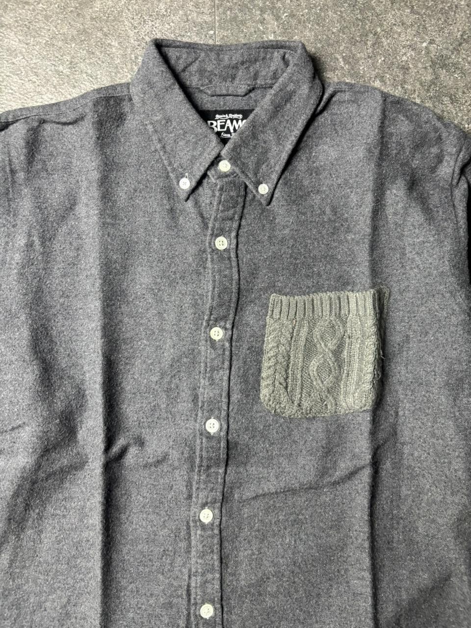 Beams Japan Wool Knitwear Pocket Shirt Size US S / EU 44-46 / 1 - 3 Thumbnail