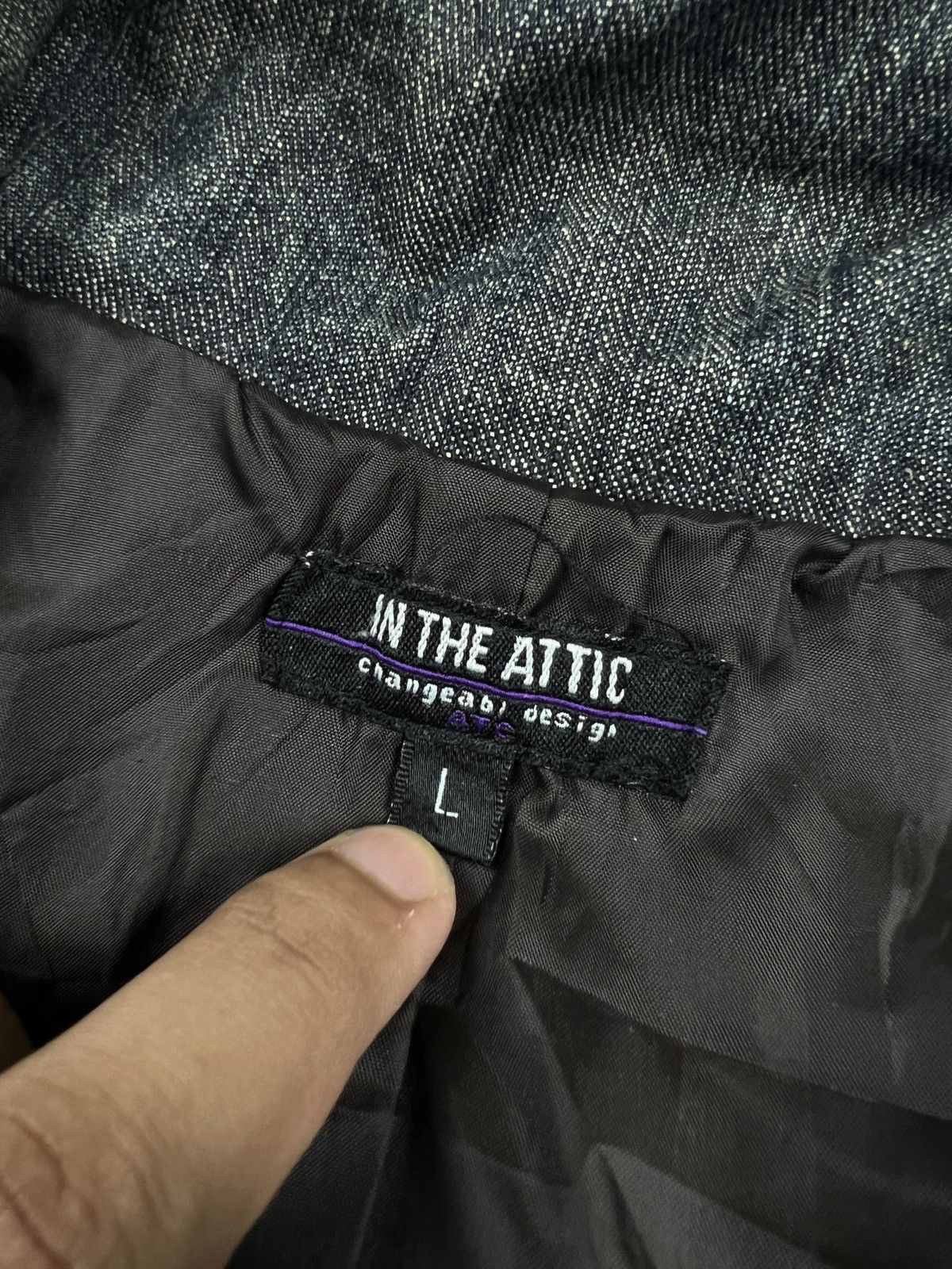 In The Attic × Japanese Brand In The Attic PaintCustom Distressed Denim Jacket Size US L / EU 52-54 / 3 - 10 Thumbnail