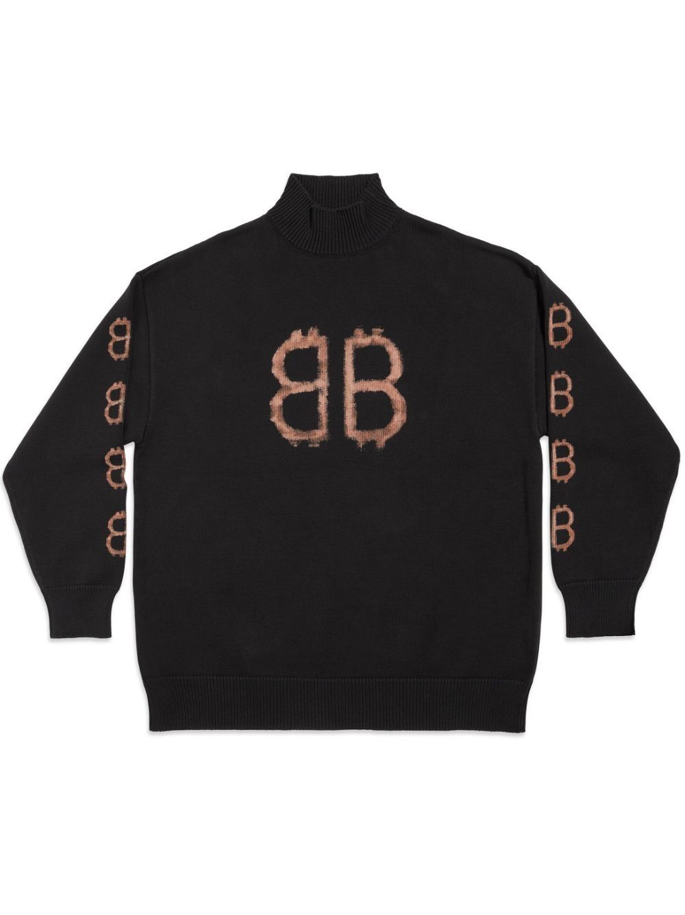 Balenciaga o1s1rm0825 Crypto Sweater in Black Size US S / EU 44-46 / 1 - 1 Thumbnail