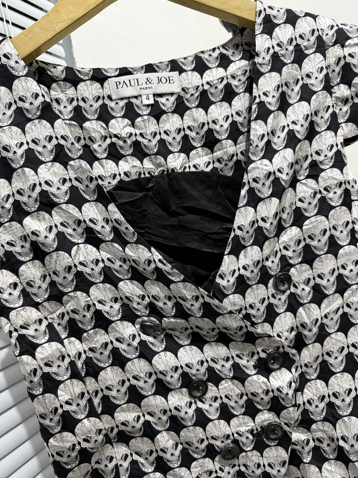 If Six Was Nine PAUL JOE PARIS BLAZER SKULL ART Size M / US 6-8 / IT 42-44 - 2 Thumbnail