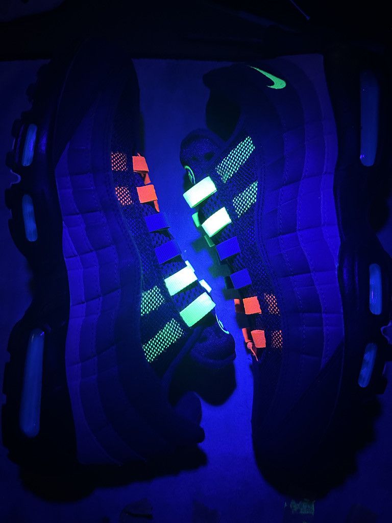 Nike Nike Air Max 95 Custom Reverse Greedy - Neon Size 10 Size US 10 / EU 43 - 13 Thumbnail